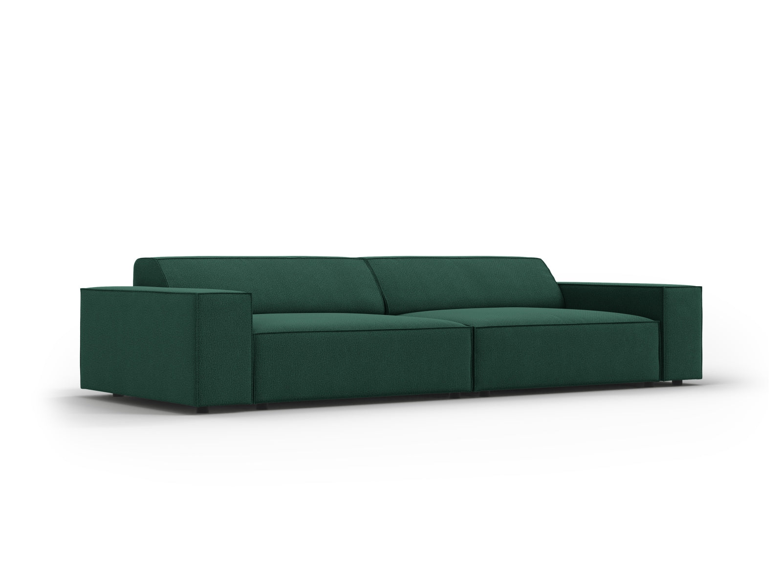 Modulares 4-Sitzer Sofa Jodie in ansprechendem Grünton, perfekt für zeitgemäße Inneneinrichtungen von Micadoni.