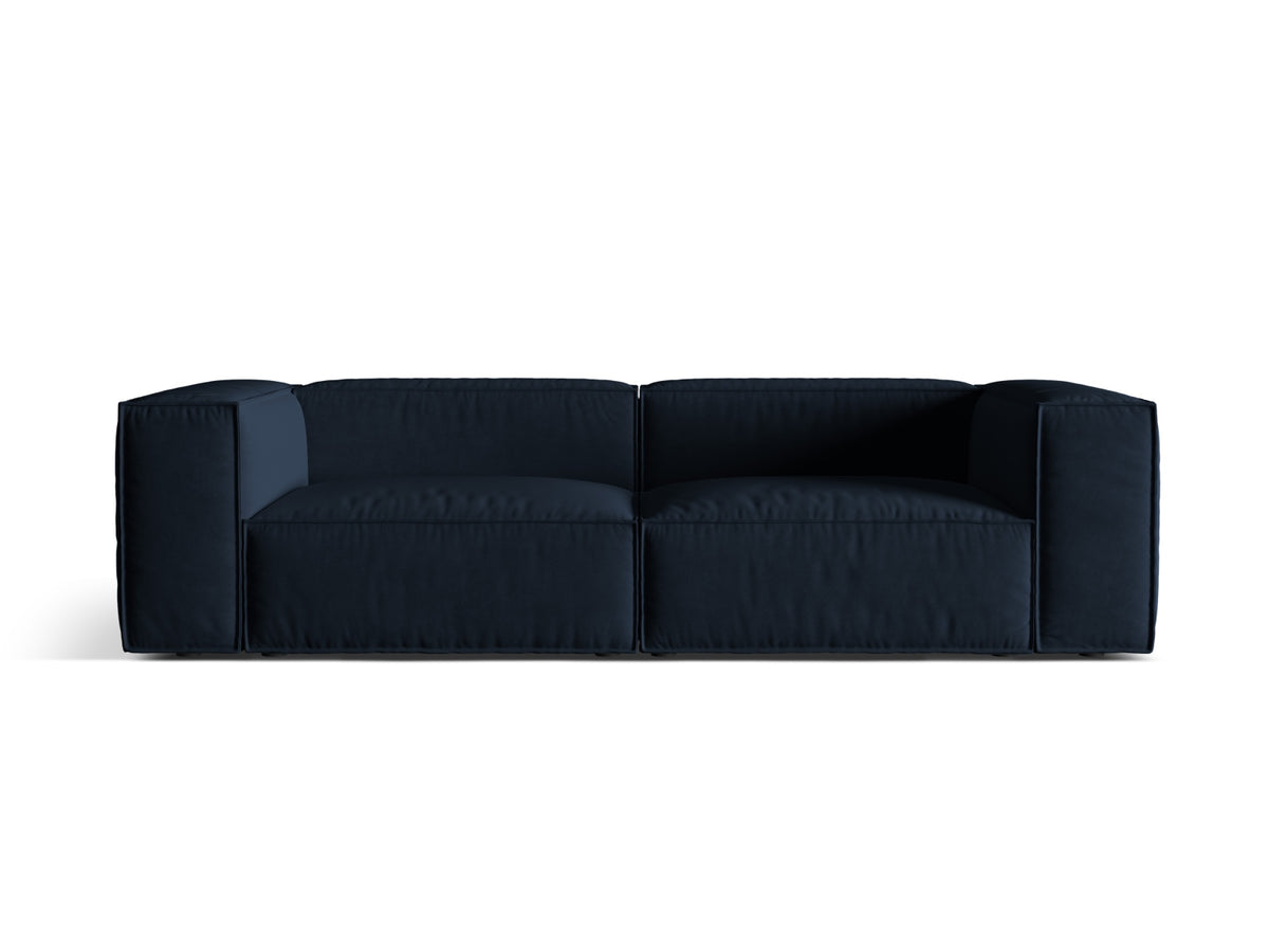 Nuria Velour Sofa 4 Sitzer in Dark Blue-Paris präsentiert im Onlineshop von KAQTU Design AG. 4er Sofa ist von Micadoni