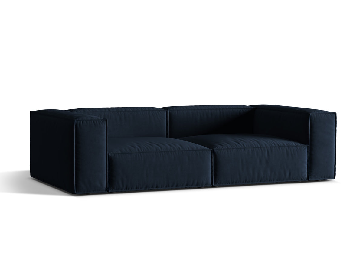 Nuria Velour Sofa 4 Sitzer in Dark Blue-Paris präsentiert im Onlineshop von KAQTU Design AG. 4er Sofa ist von Micadoni