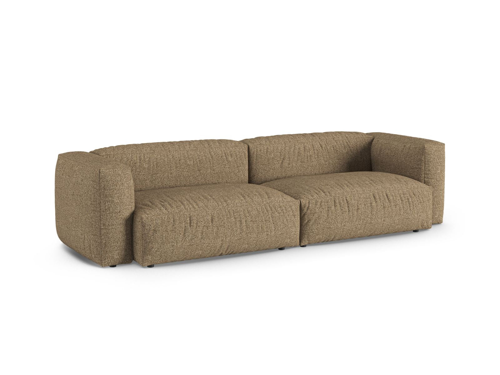 Elegantes 4-Sitzer Modular Sofa XL Martina in stilvollem Cappuccino, ideal für moderne Wohnräume und gemütliche Abende.