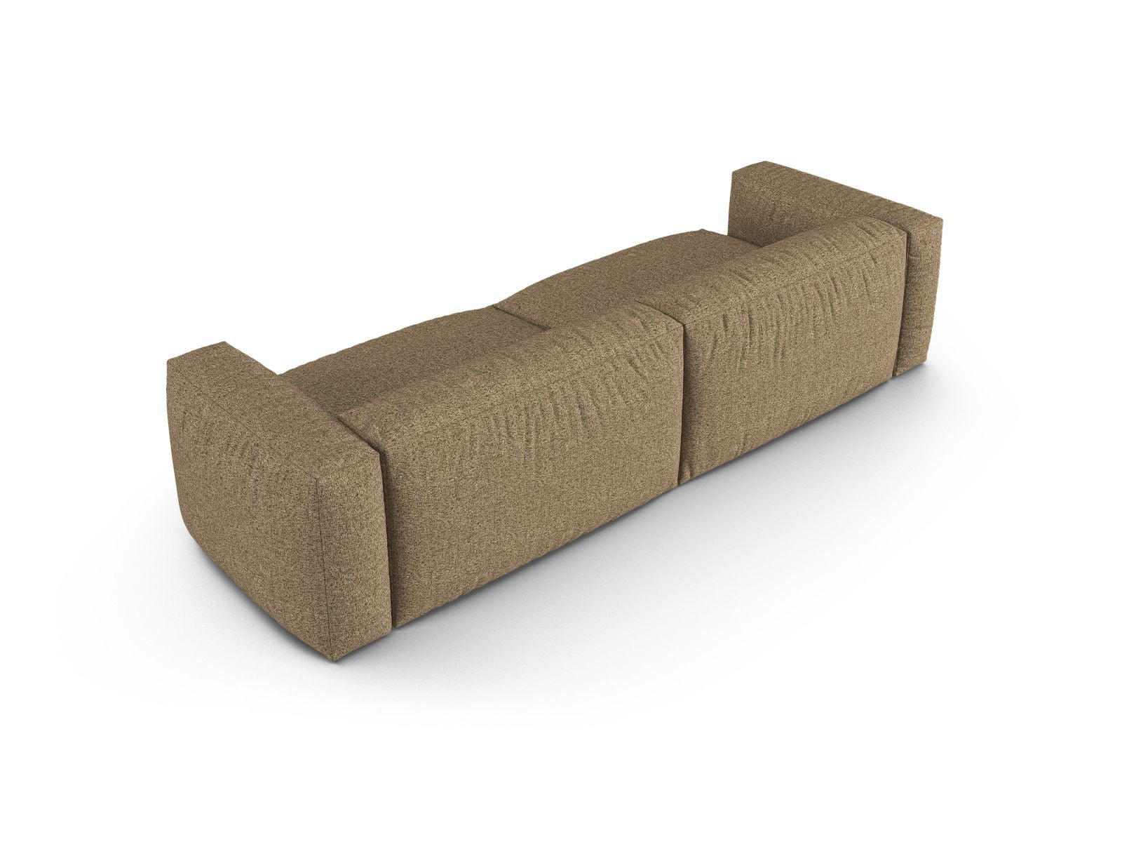 Elegantes 4-Sitzer Sofa XL Martina in sanftem Cappuccino, ideal für gesellige Abende und einladende Wohnräume.