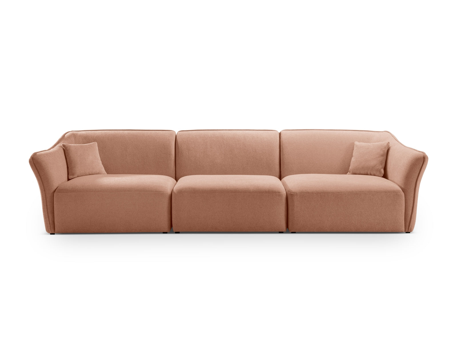 Hailey Sofa 5 Sitzer in Peach präsentiert im Onlineshop von KAQTU Design AG. Sofa ist von Micadoni