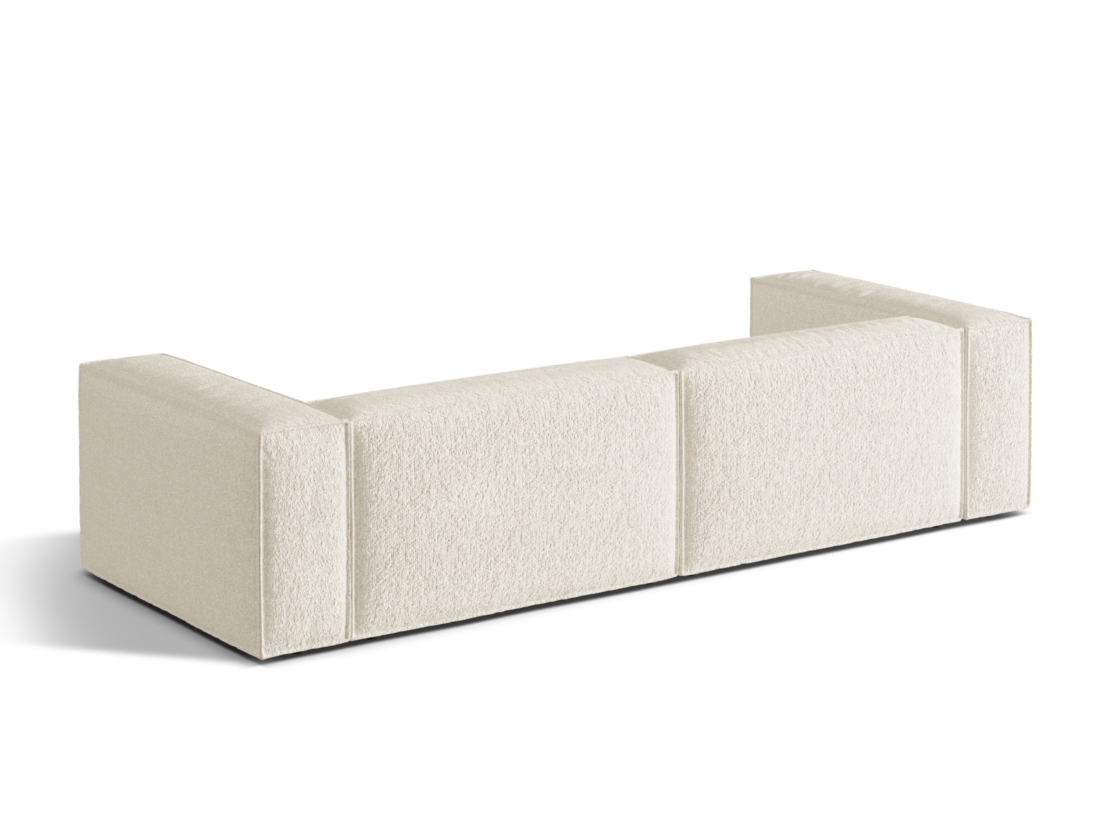Modernes 5-Sitzer Nuria Sofa in Ivory-Monet von Micadoni, perfekt für gemütliche und stilvolle Wohnzimmergestaltung.