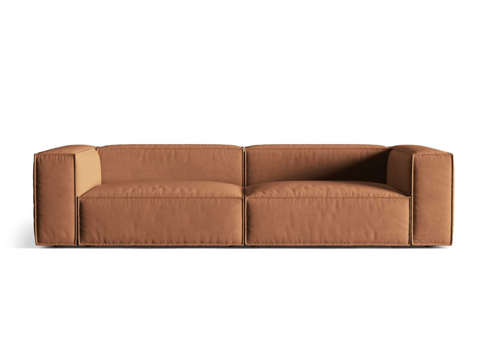 Nuria Velour Sofa 5 Sitzer in Honey präsentiert im Onlineshop von KAQTU Design AG. 5er Sofa ist von Micadoni