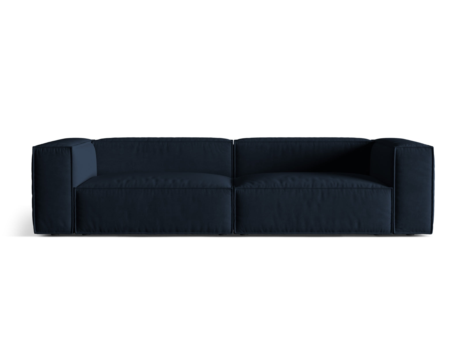 Nuria Velour Sofa 5 Sitzer in Dark Blue präsentiert im Onlineshop von KAQTU Design AG. 5er Sofa ist von Micadoni