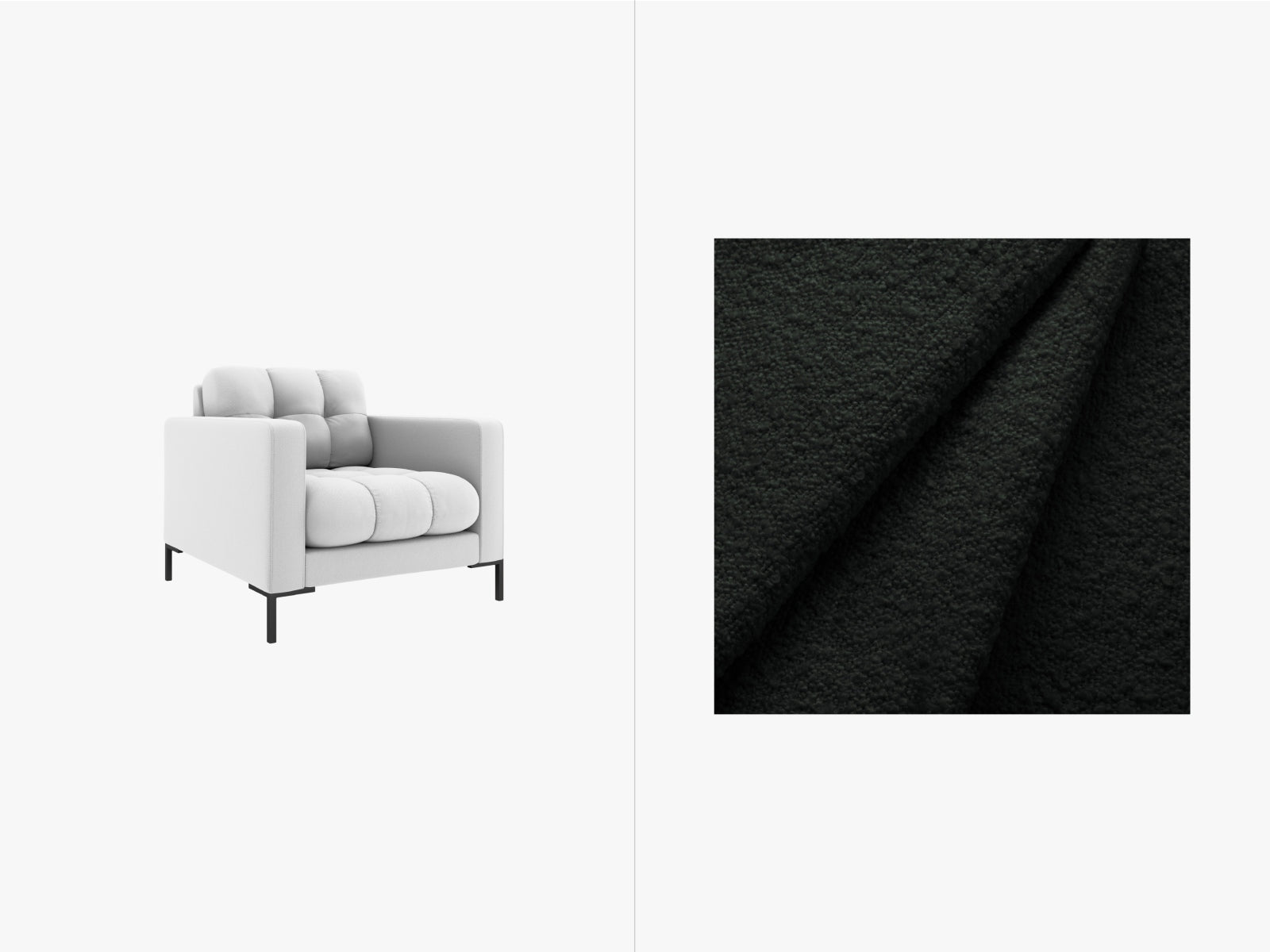 Mamaia Sessel 1 Sitz in Black/Schwarz präsentiert im Onlineshop von KAQTU Design AG. Sessel ist von Micadoni