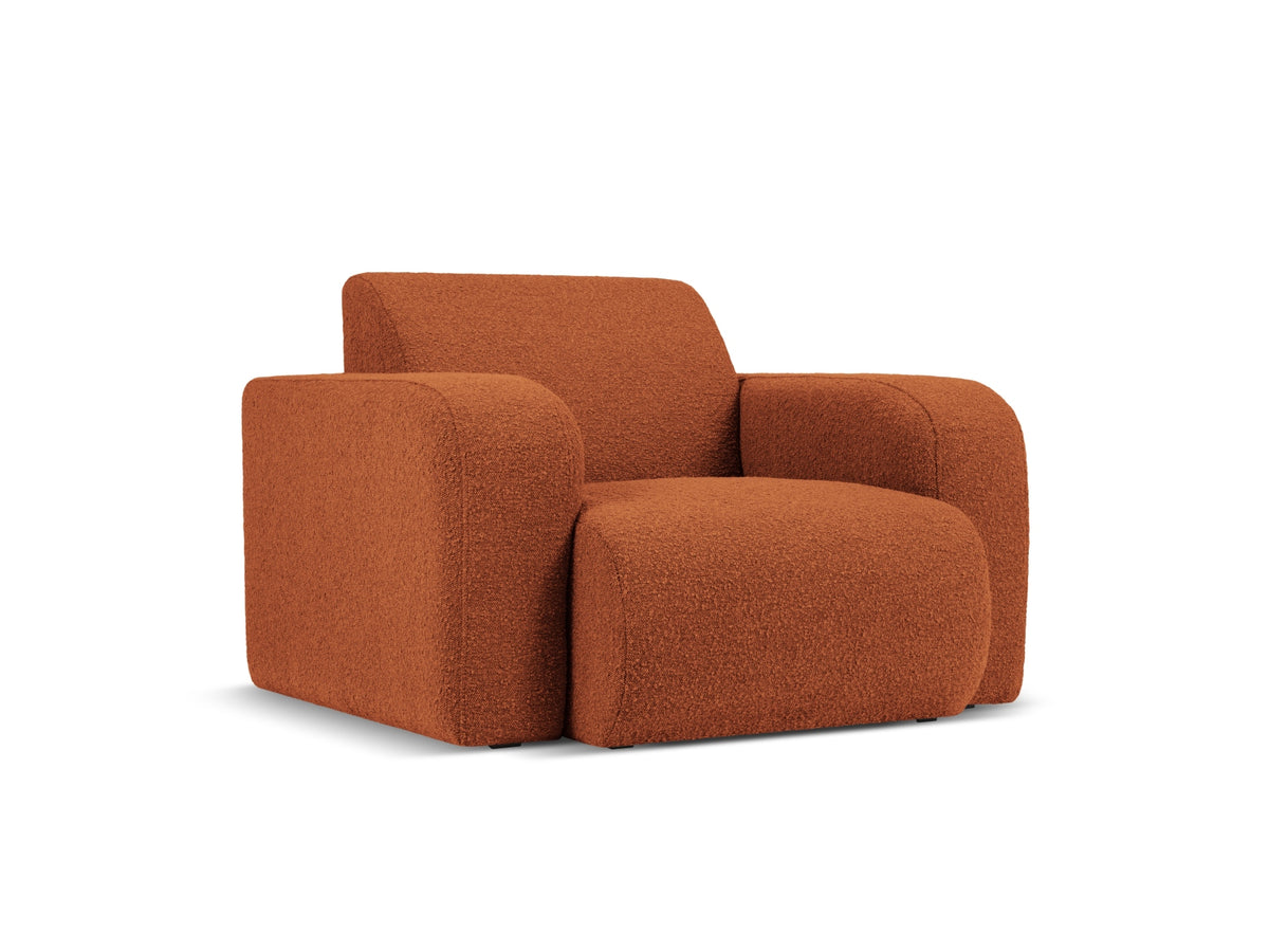 Molino Boucle Sessel 1 Sitz in Terracotta-Baloo präsentiert im Onlineshop von KAQTU Design AG. Sessel ist von Micadoni