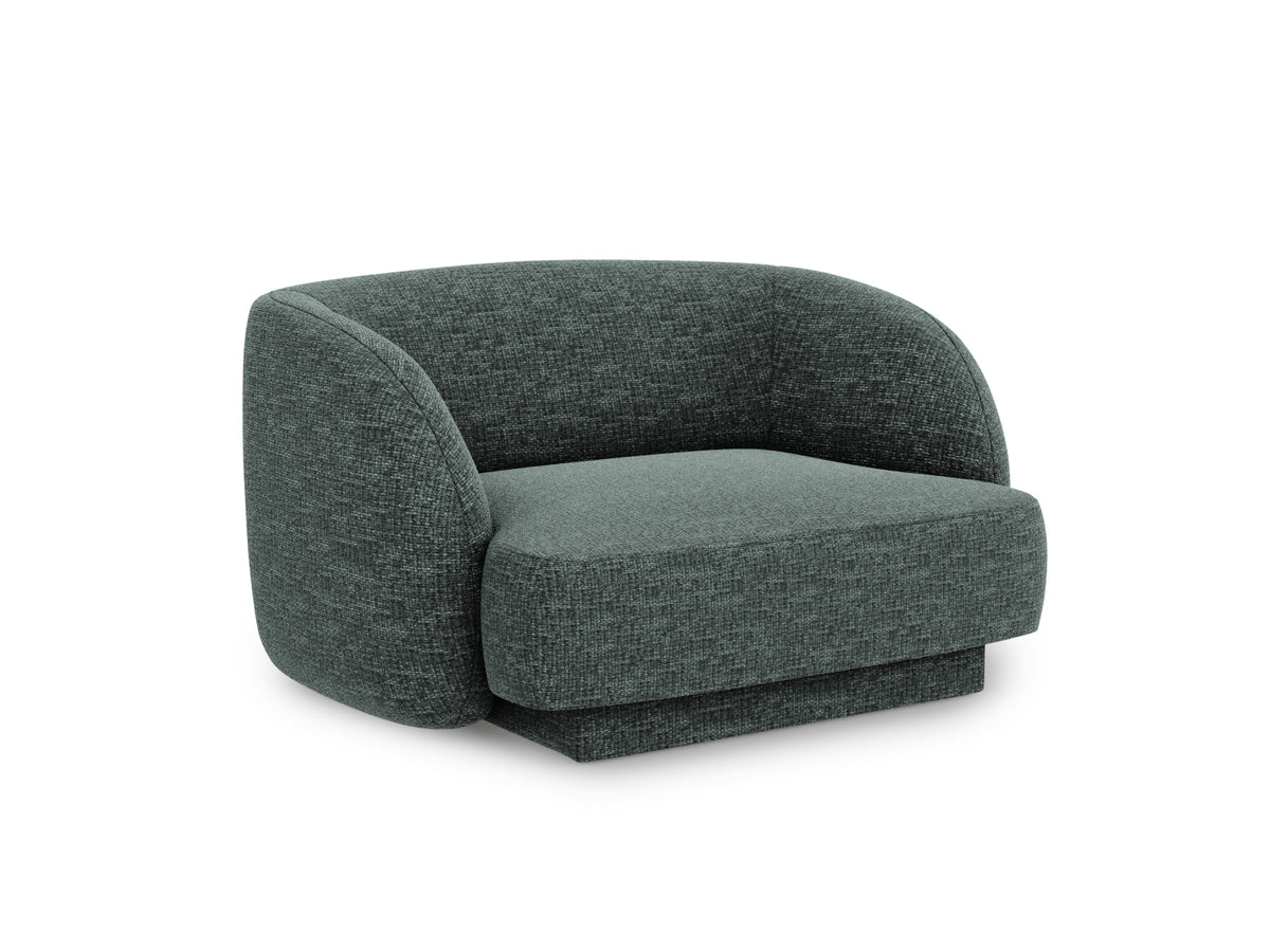 Miley Sessel 1 Sitz in Petrol-Haga präsentiert im Onlineshop von KAQTU Design AG. Sessel ist von Micadoni