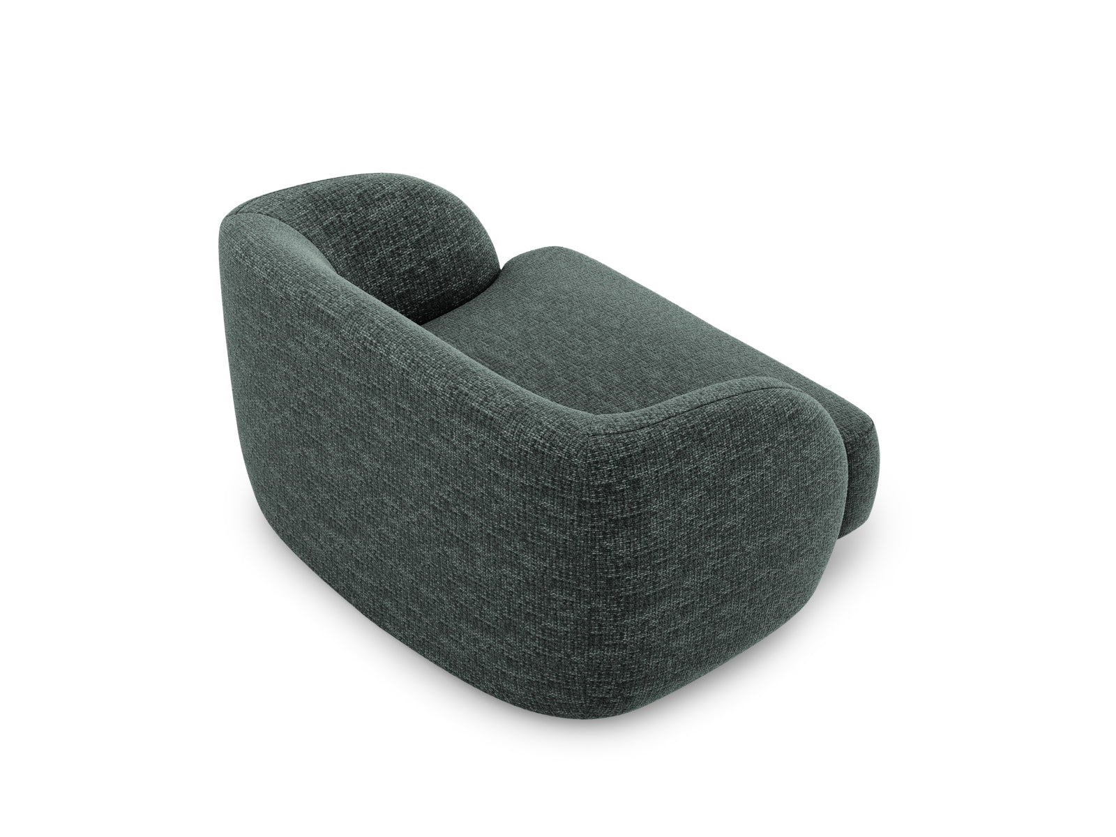 Moderner Miley Sessel in ansprechendem Petrol-Haga, perfekt für gemütliche Ecken. Hochwertige Materialien und stilvolles Design von Micadoni.