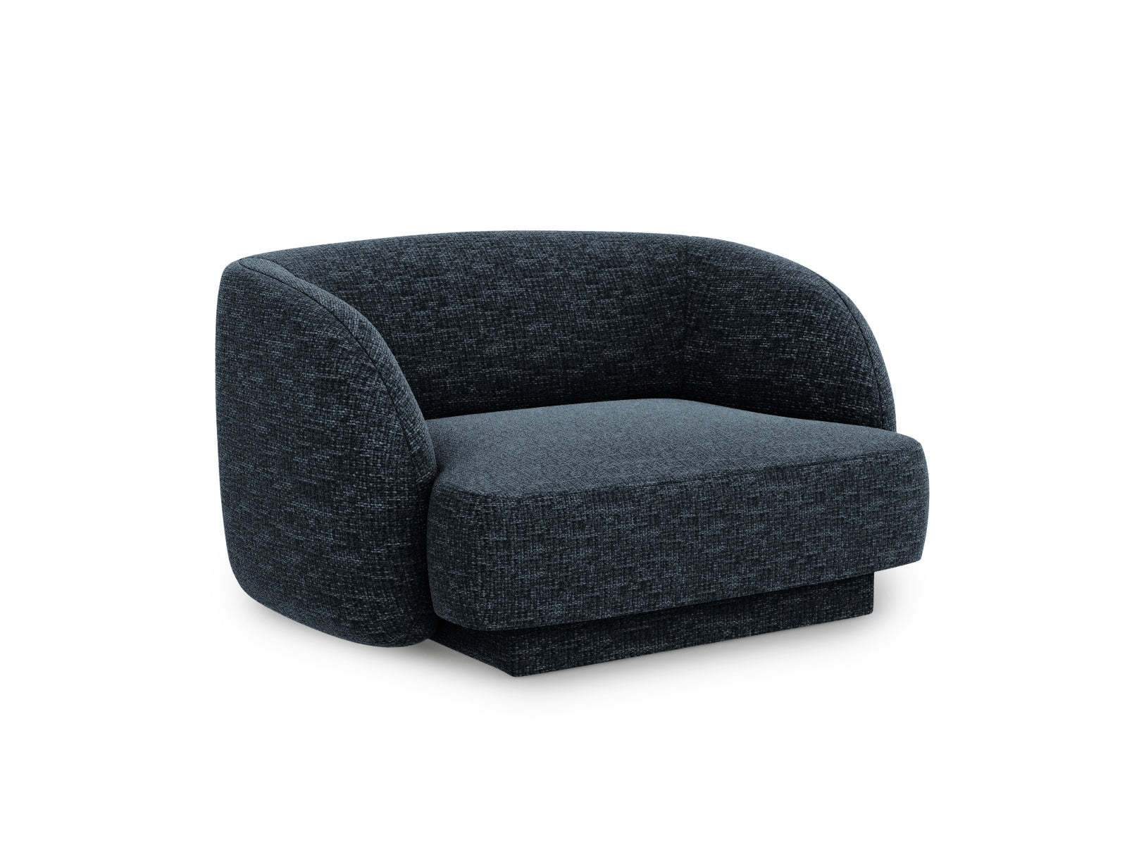 Eleganter Miley Sessel in Royal Blue-Haga, ideal für stilvolle Wohnräume. Hochwertige Verarbeitung von Micadoni.