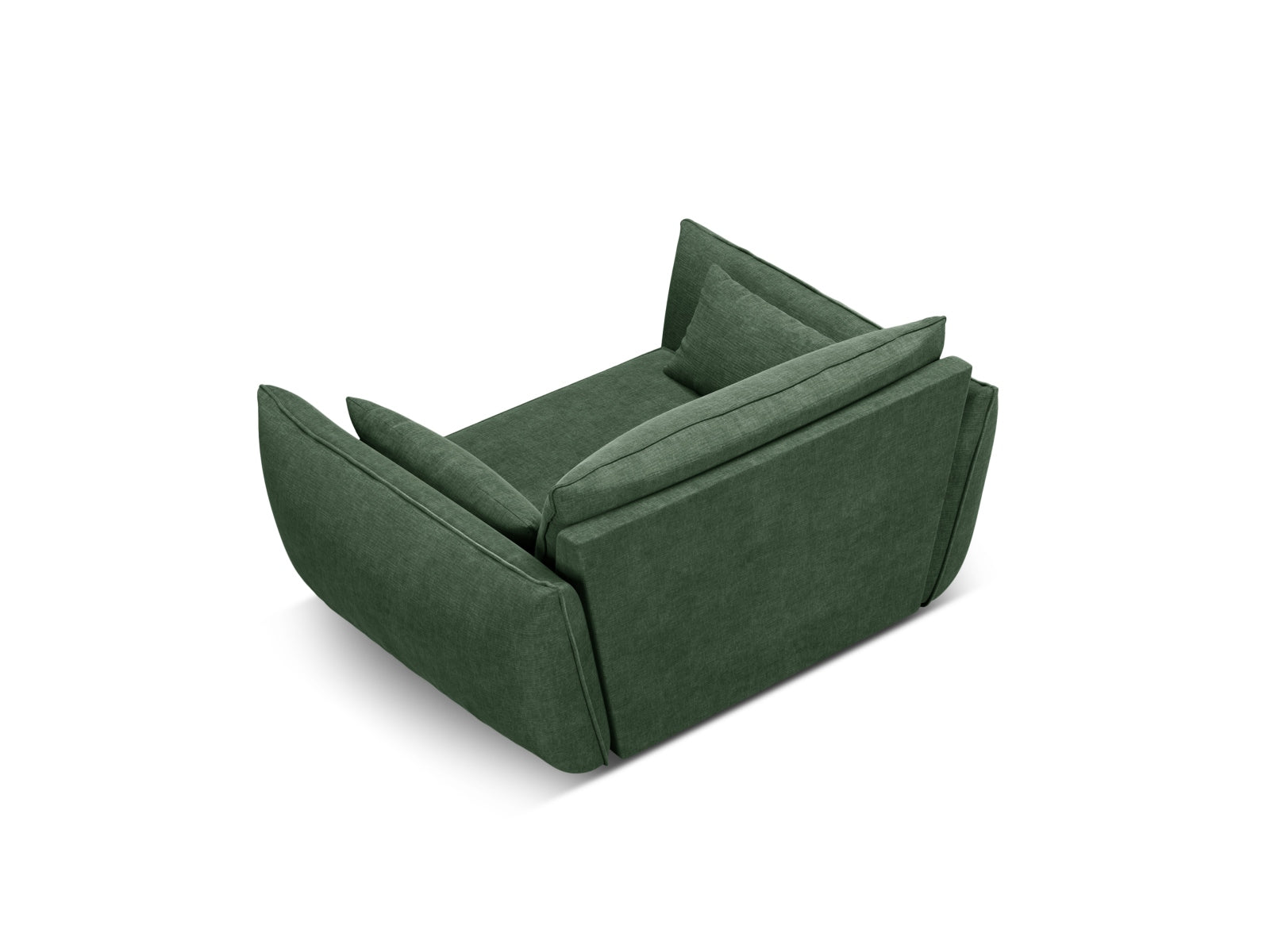 Kaelle Sessel 1 Sitz in Bottle Green-Over The Horizon präsentiert im Onlineshop von KAQTU Design AG. Sessel ist von Micadoni