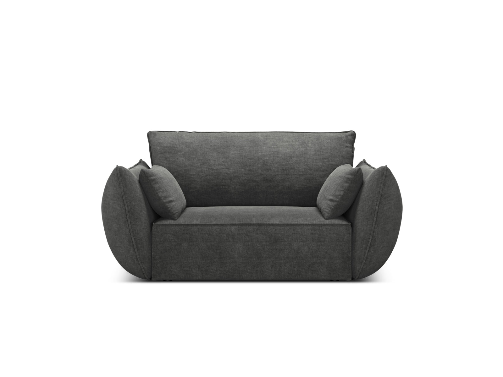Kaelle Sessel 1 Sitz in Dark Grey-Over The Horizon präsentiert im Onlineshop von KAQTU Design AG. Sessel ist von Micadoni