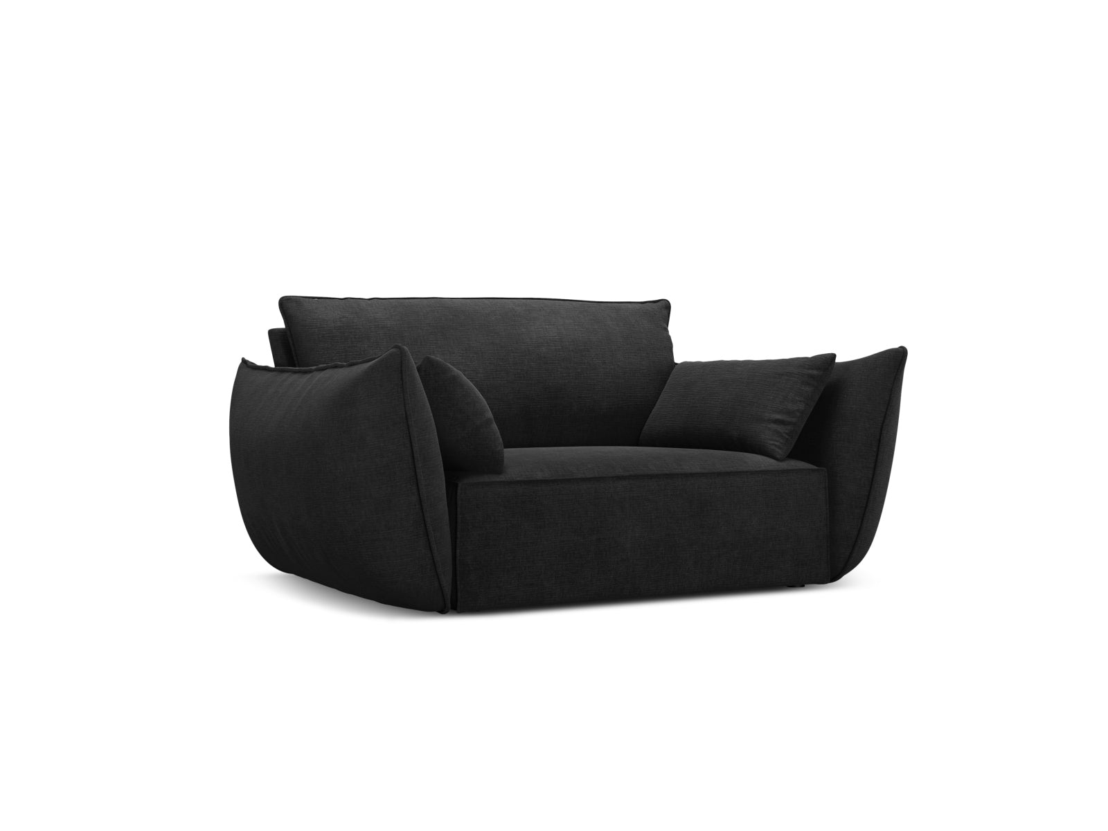 Kaelle Sessel 1 Sitz in Black-Over The Horizon präsentiert im Onlineshop von KAQTU Design AG. Sessel ist von Micadoni