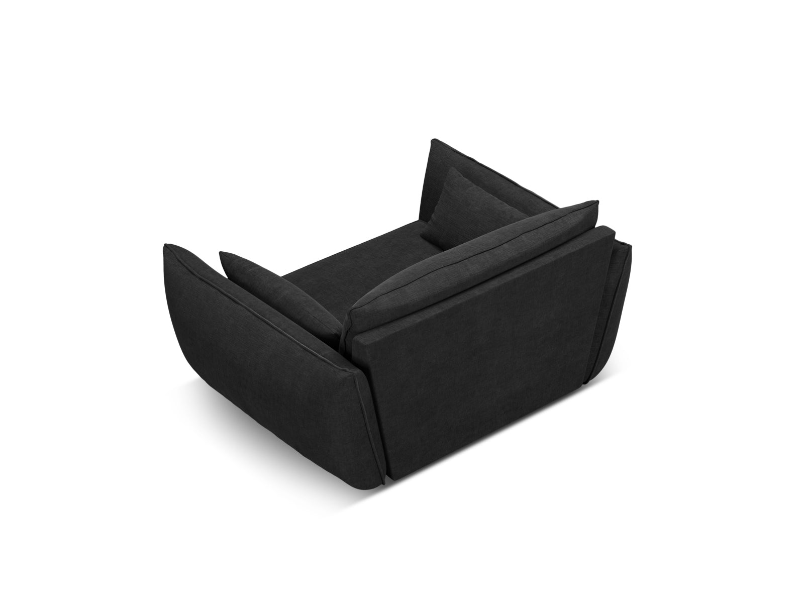 Kaelle Sessel 1 Sitz in Black-Over The Horizon präsentiert im Onlineshop von KAQTU Design AG. Sessel ist von Micadoni