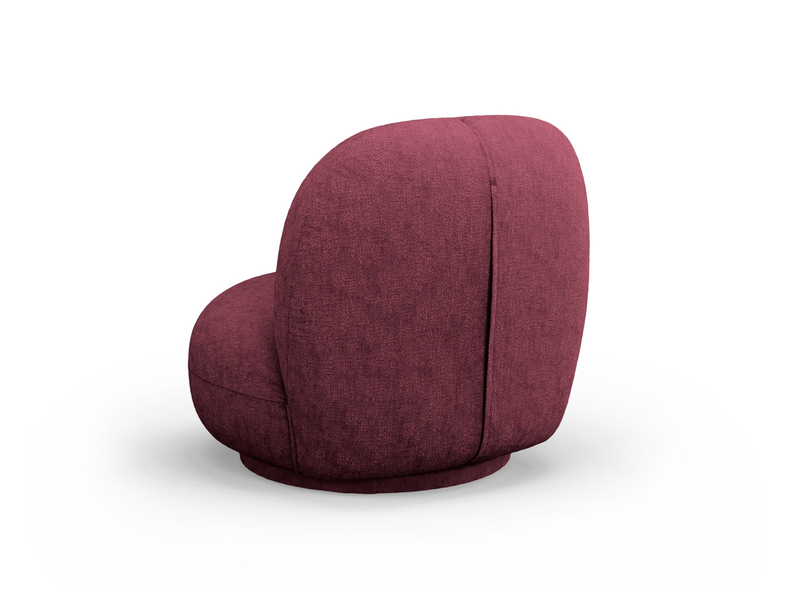 Erleben Sie den Chuck Swivel Armchair 1 Sitzer von Micadoni – ein eleganter Drehstuhl aus luxuriösem Boucle, ideal für Ihr modernes Zuhause.