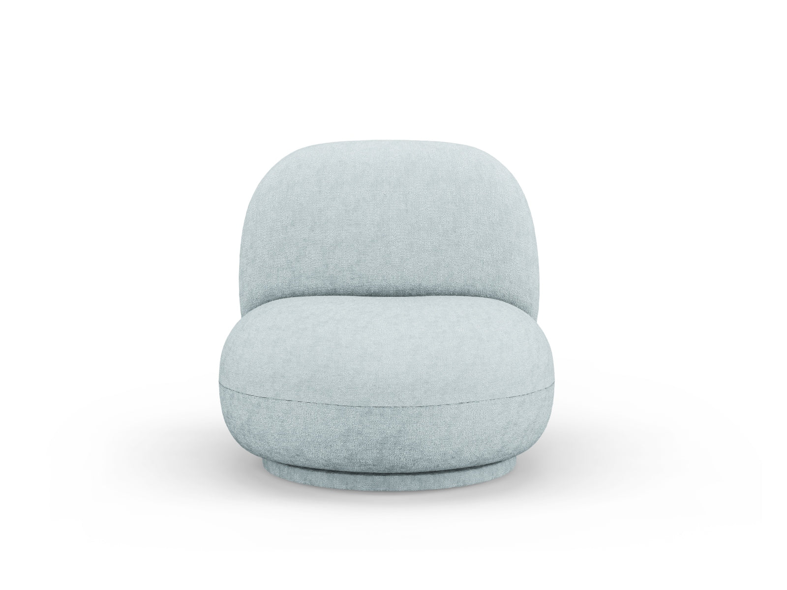 Chuck Swivel Armchair 1 Sitzer in Light Blue-Perfect Harmony präsentiert im Onlineshop von KAQTU Design AG. Drehsessel ist von Micadoni