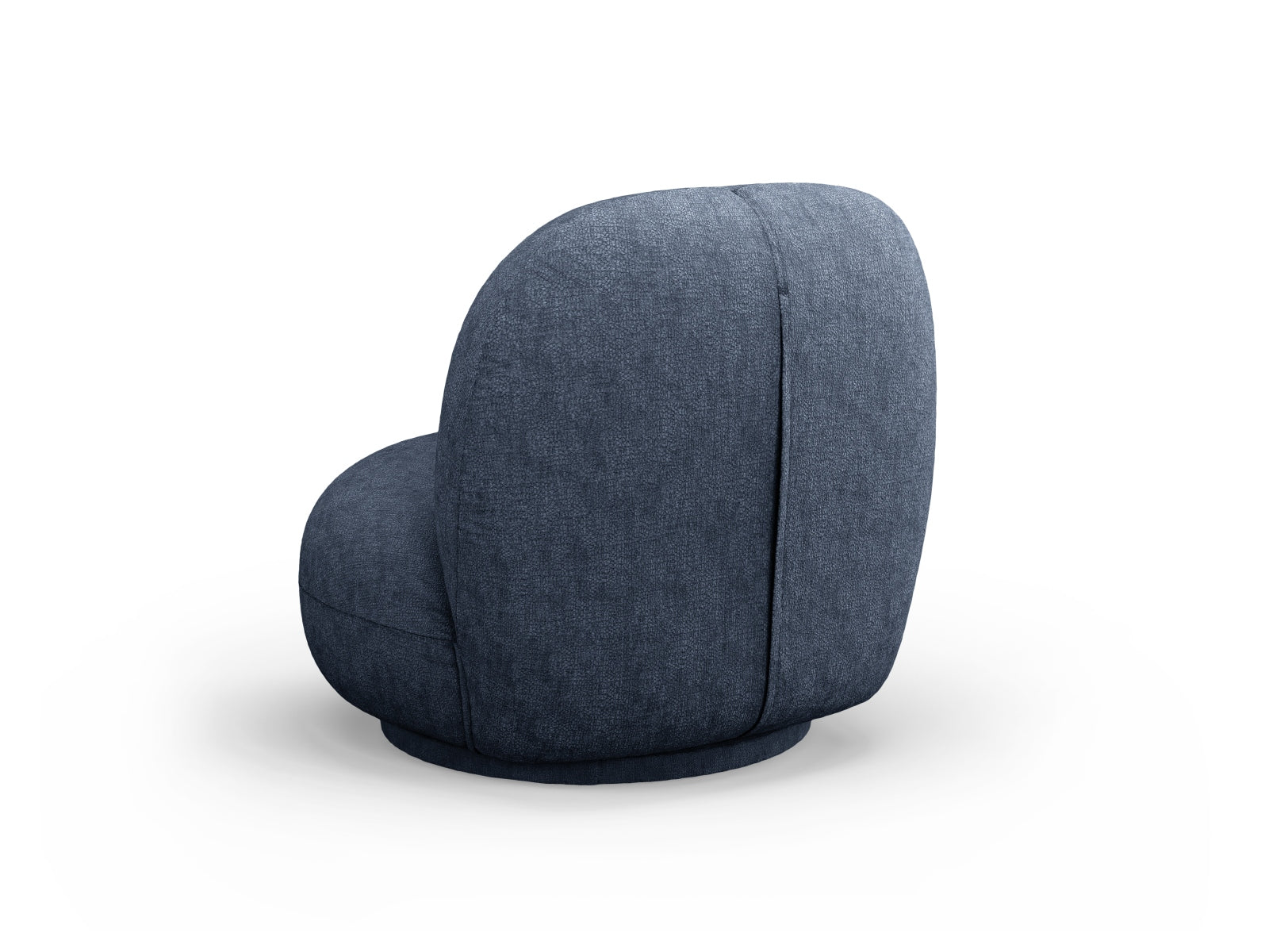 Moderner Drehsessel Chuck Swivel Armchair 1 Sitzer in tiefem Blau, perfekt für gemütliche und stilvolle Einrichtungsideen.