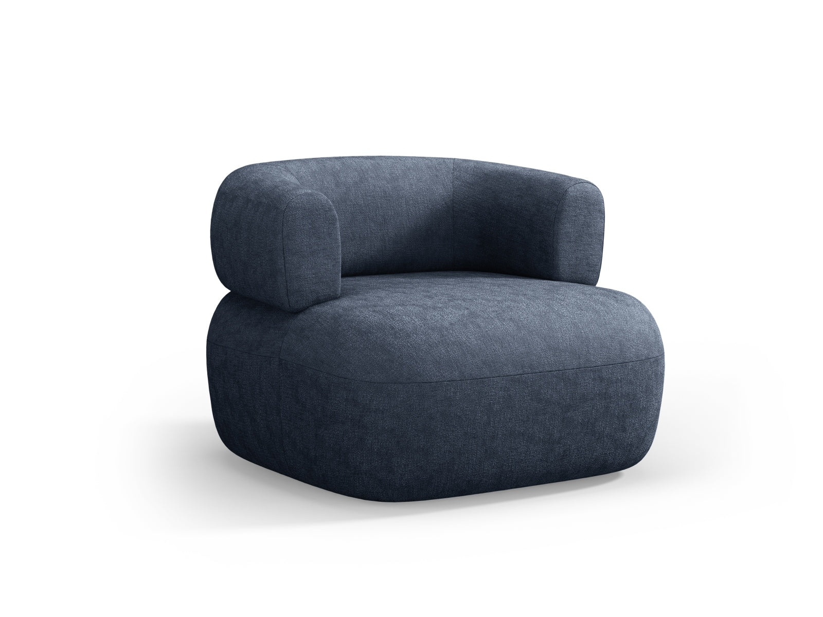 Eleganter Jenny Sessel in Dunkelblau von Micadoni, ideal für stilvolle Wohnräume. Bequeme Sitzgelegenheit mit modernem Design.