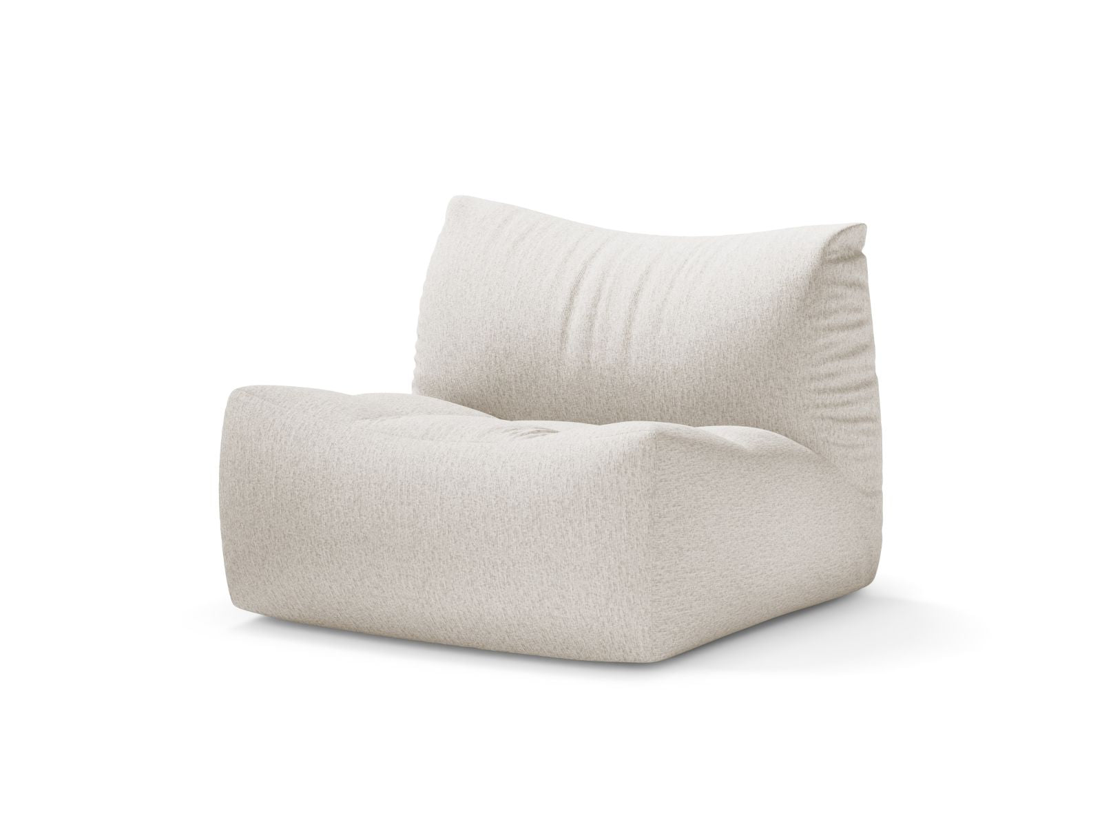 Eleganter 1-Sitzer Sessel Tove in sanftem Beige, ideal für stilvolle Wohnräume, präsentiert von Micadoni.