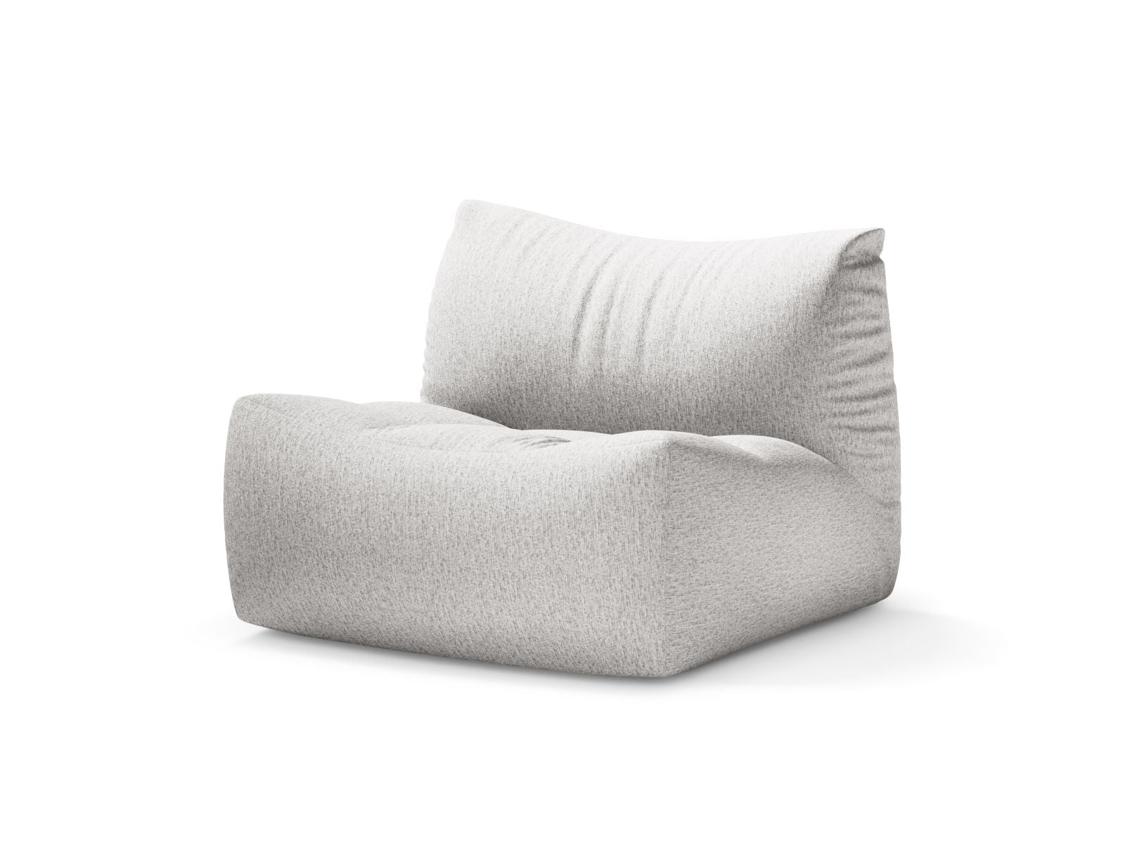 Eleganter 1-Sitzer Sessel Tove in hellem Grau, ideal für stilvolle Wohnräume, von Micadoni, erhältlich bei KAQTU Design AG.