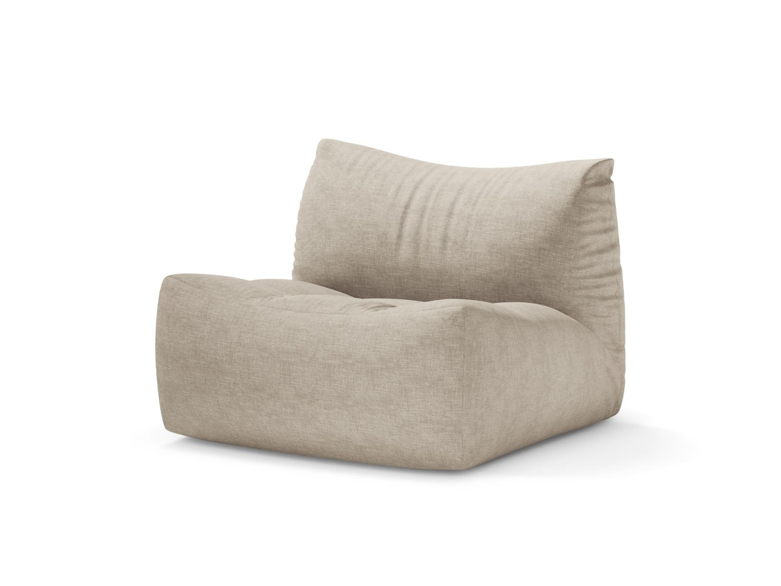 Eleganter 1-Sitzer Sessel Tove in sanftem Beige, ideal für stilvolle Wohnräume. Hochwertige Verarbeitung von Micadoni.