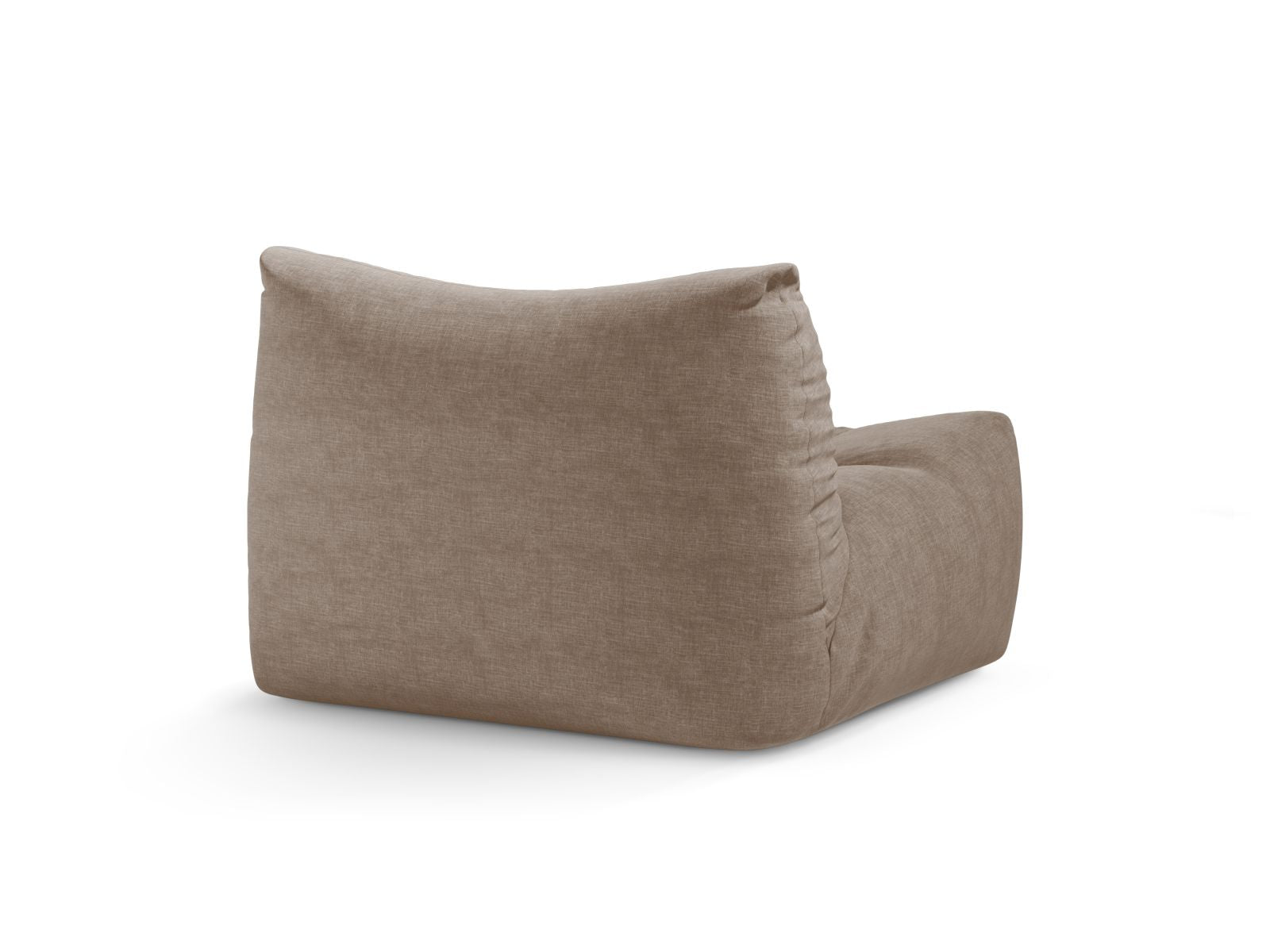 Eleganter 1-Sitzer Sessel Tove in luxuriösem Dunkelbeige, ideal für gemütliche Leseecken und stilvolle Wohnräume, von Micadoni.