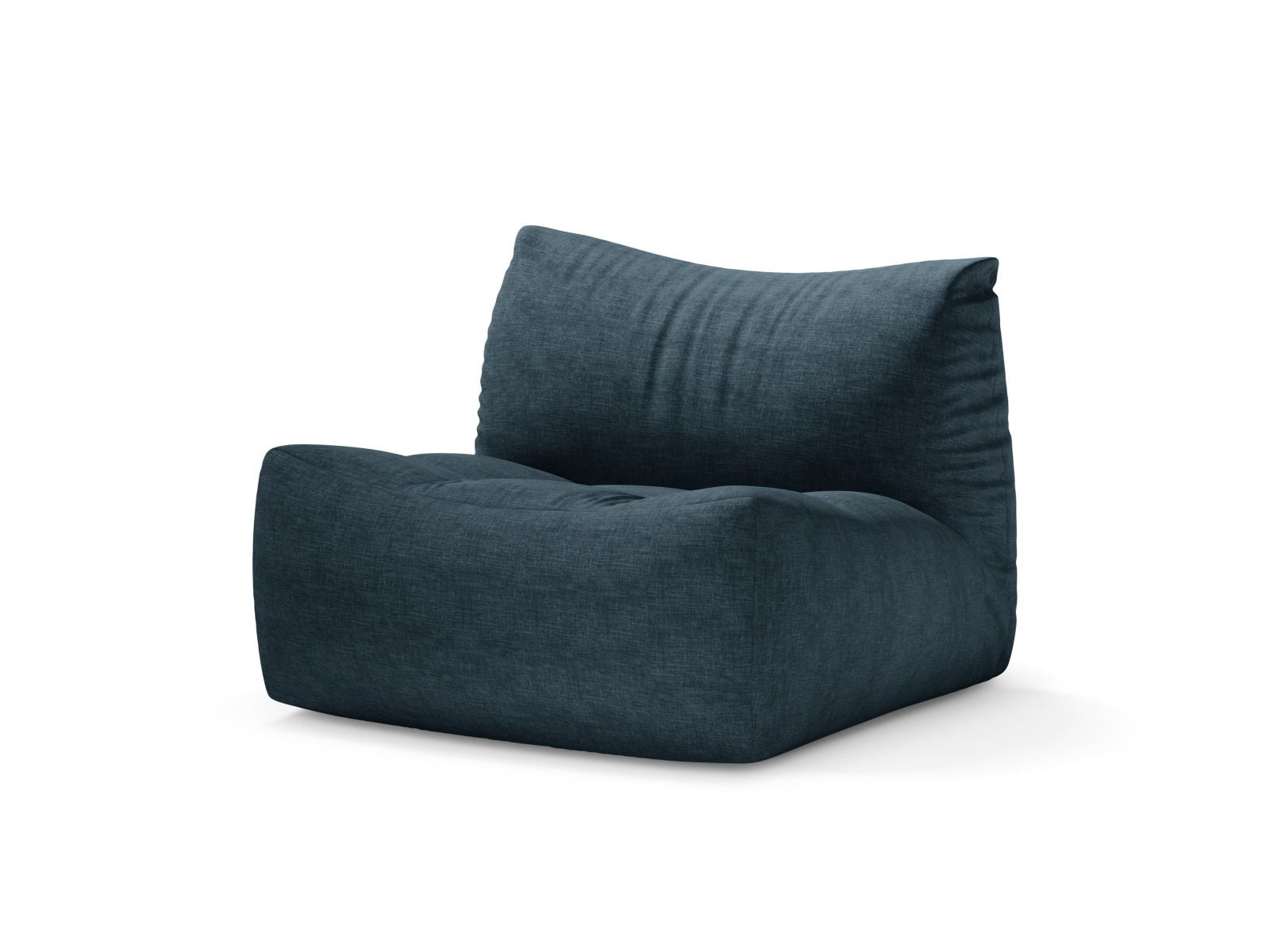 Eleganter 1-Sitzer Sessel Tove in stilvollem Blue Jeans-Boston, ideal für moderne Wohnräume, von Micadoni.