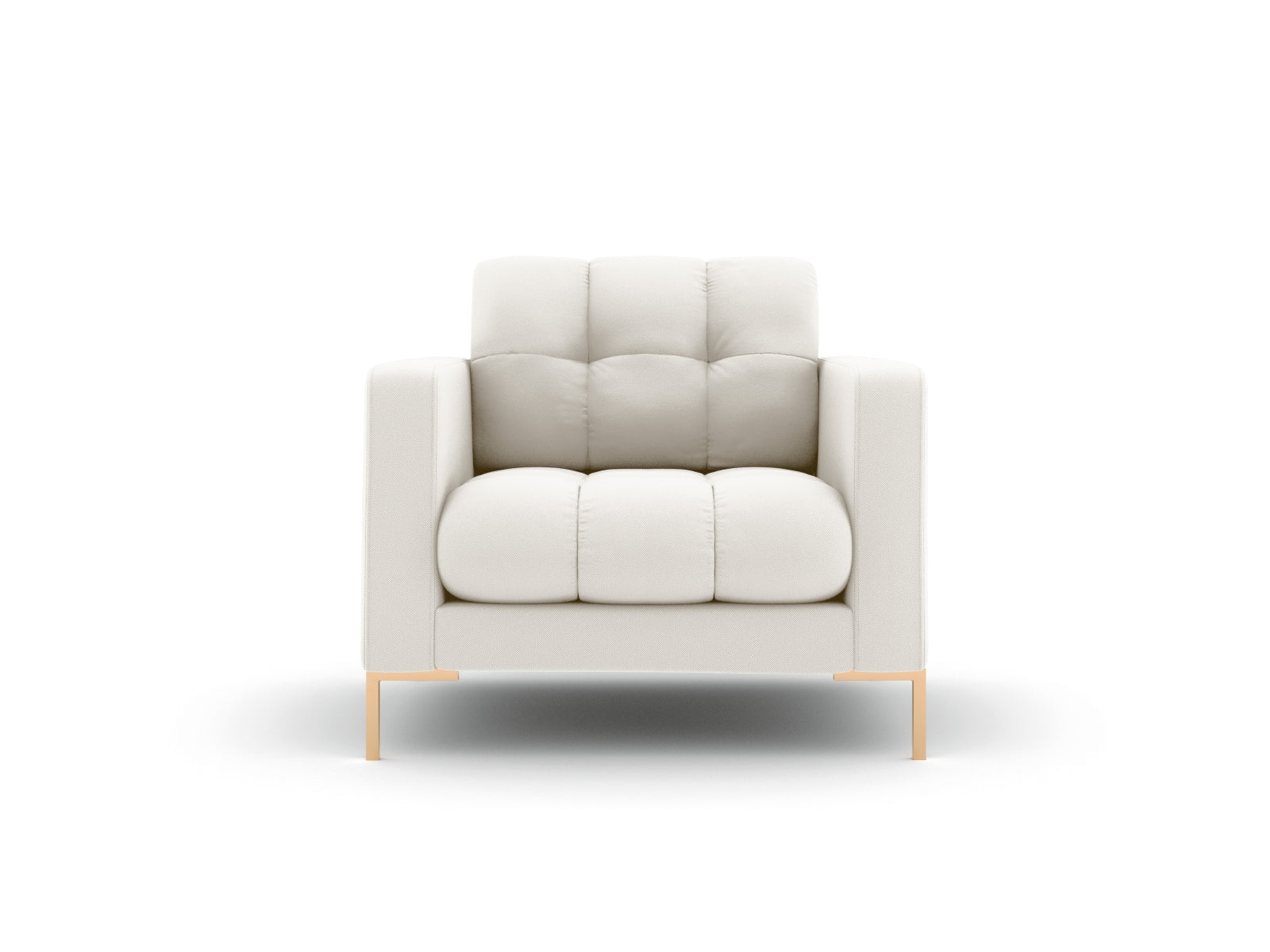 Mamaia Sessel 1 Sitz in Light Beige/Gold präsentiert im Onlineshop von KAQTU Design AG. Sessel ist von Micadoni