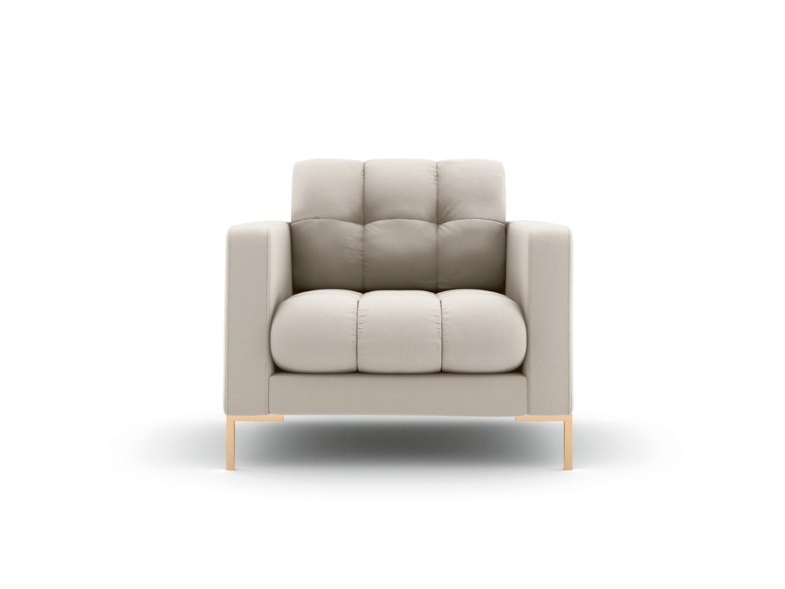 Mamaia Sessel 1 Sitz in Beige/Gold präsentiert im Onlineshop von KAQTU Design AG. Sessel ist von Micadoni