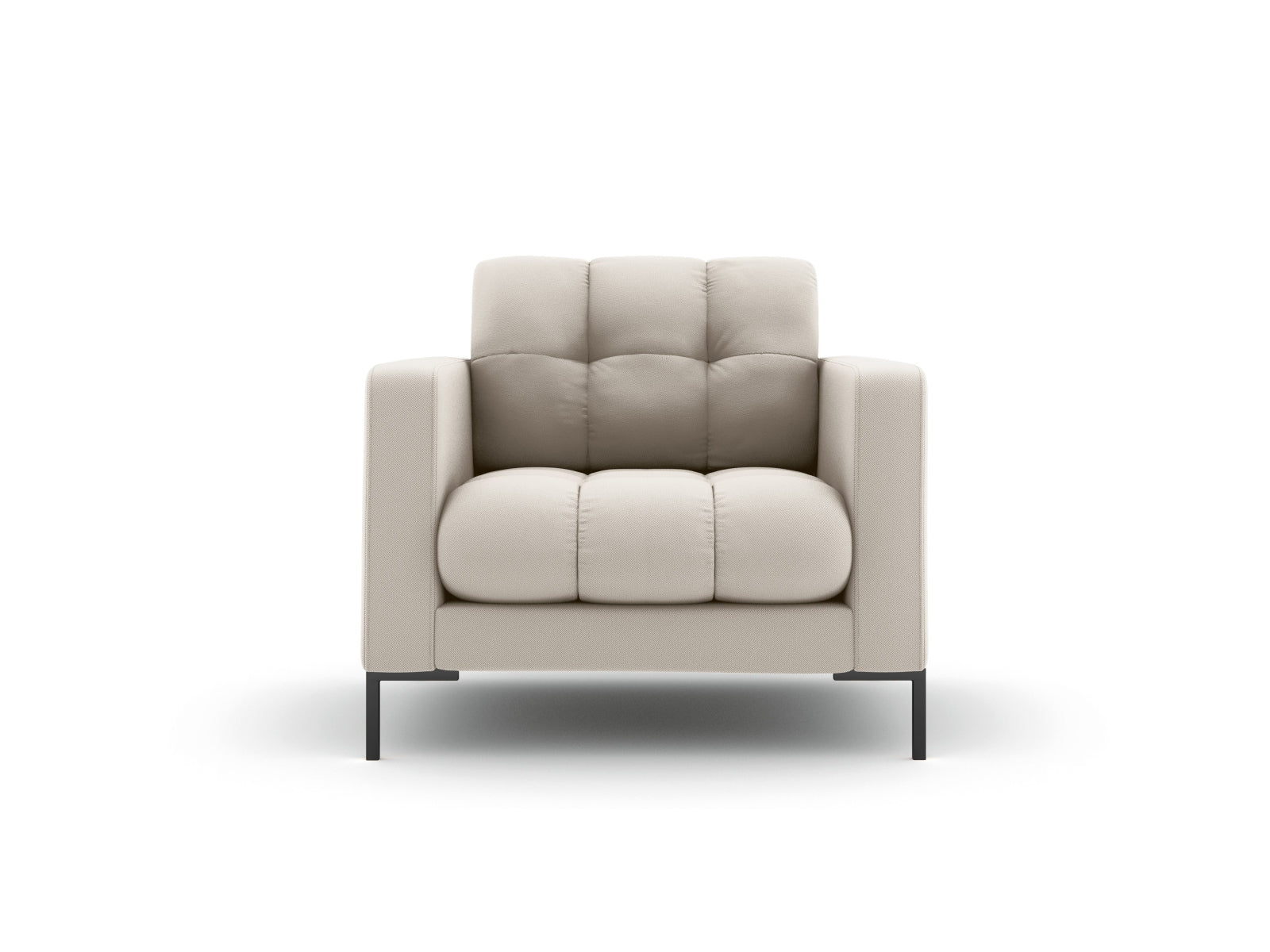 Mamaia Sessel 1 Sitz in Beige/Schwarz präsentiert im Onlineshop von KAQTU Design AG. Sessel ist von Micadoni