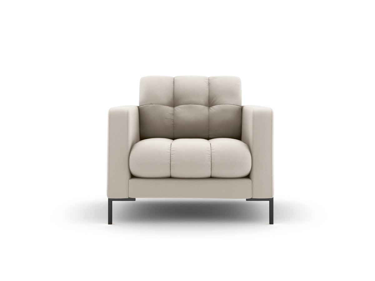 Mamaia Sessel 1 Sitz in Beige/Schwarz-Neve präsentiert im Onlineshop von KAQTU Design AG. Sessel ist von Micadoni