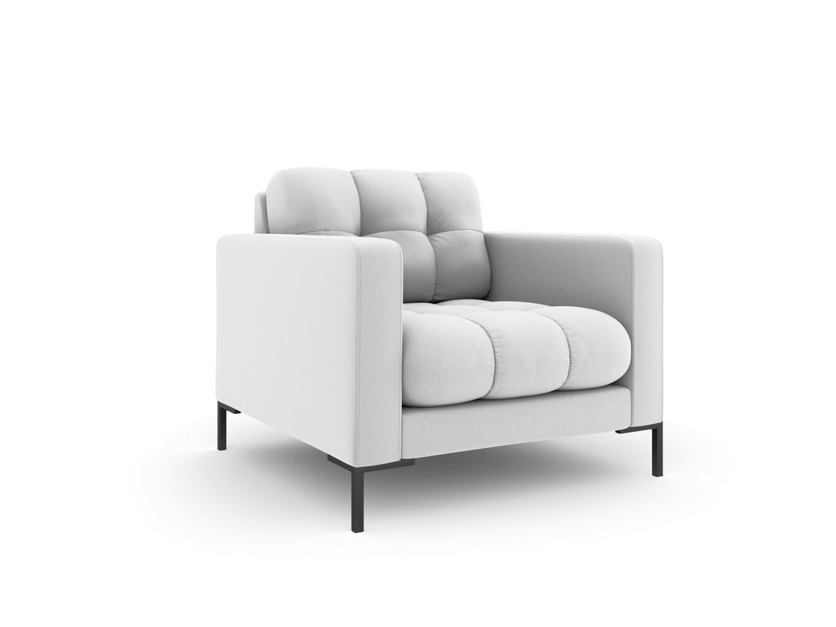 Mamaia Sessel 1 Sitz in Light Grey/Schwarz-Neve präsentiert im Onlineshop von KAQTU Design AG. Sessel ist von Micadoni