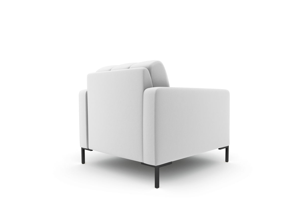 Mamaia Sessel 1 Sitz in Light Grey/Schwarz-Neve präsentiert im Onlineshop von KAQTU Design AG. Sessel ist von Micadoni