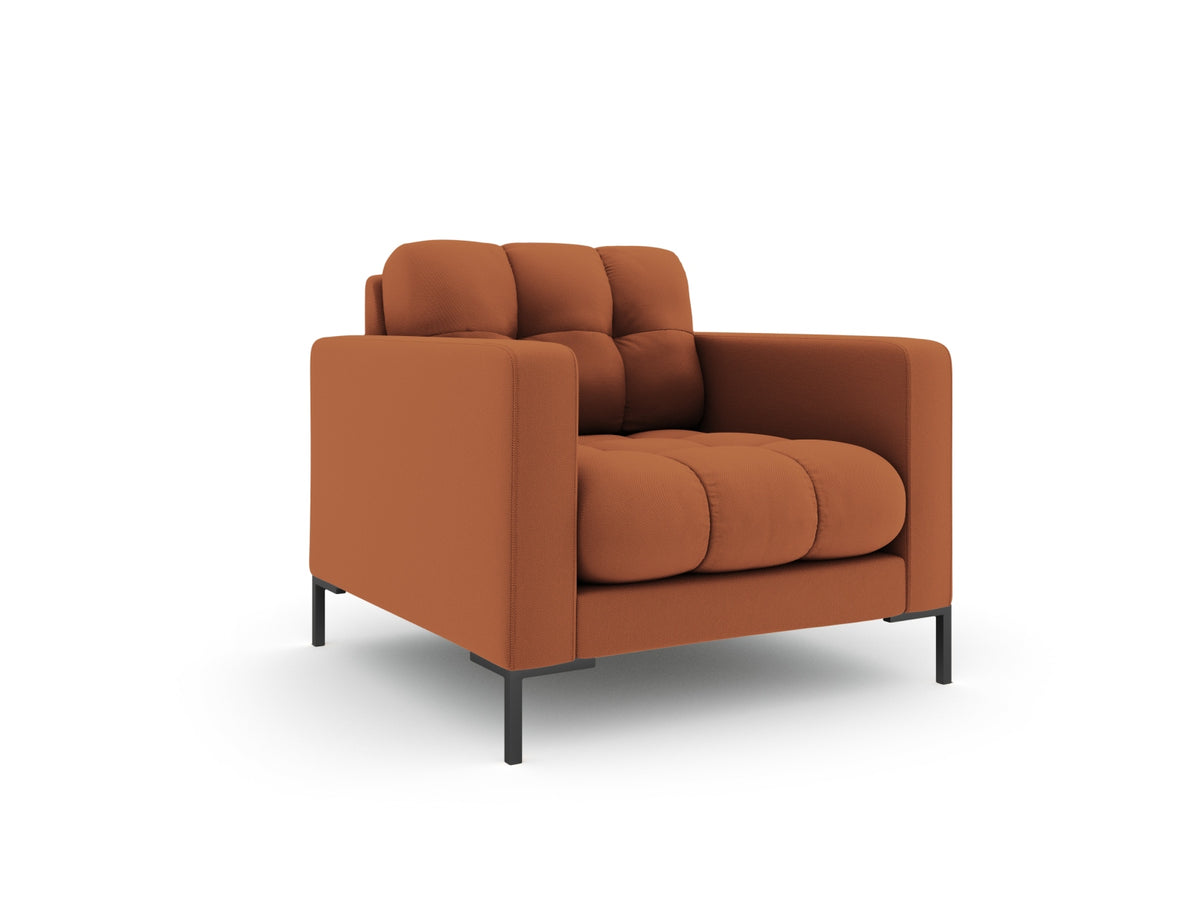 Mamaia Sessel 1 Sitz in Brick/Schwarz-Neve präsentiert im Onlineshop von KAQTU Design AG. Sessel ist von Micadoni