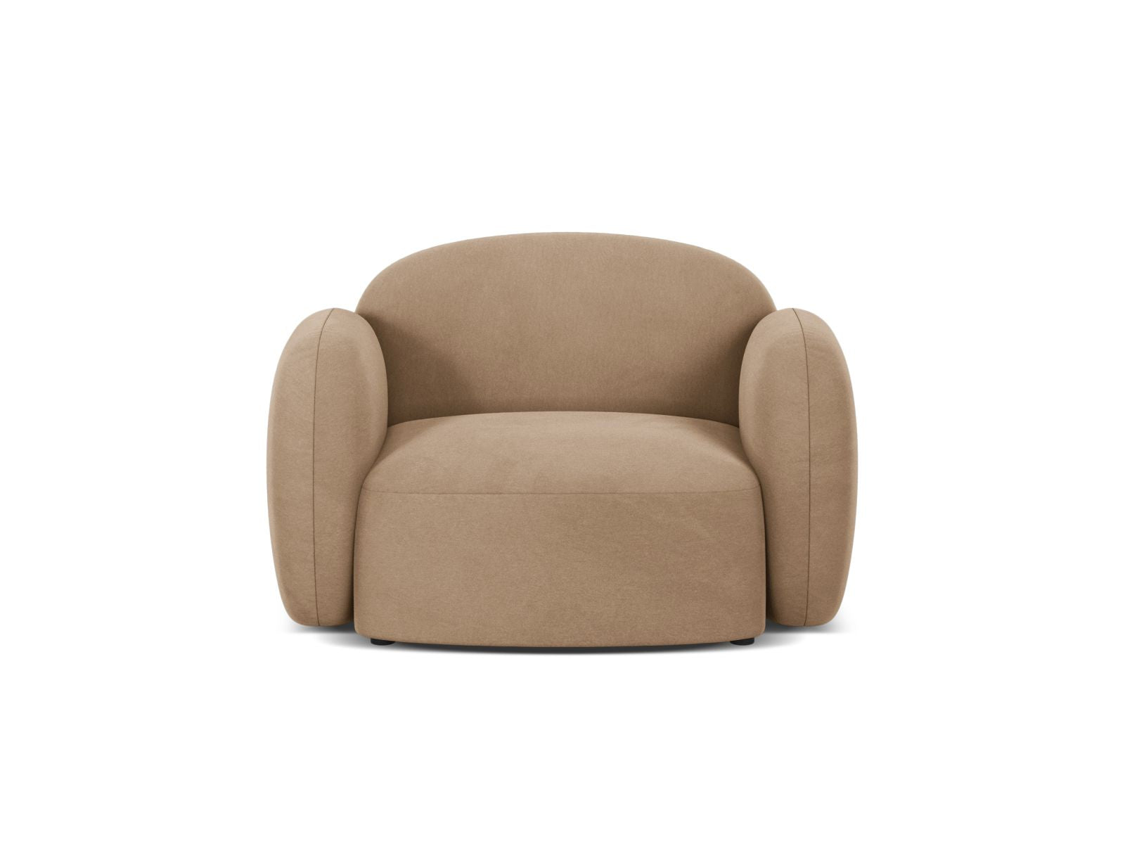 Blair Velour Armchair 1 Sitzer in Sand-Casino präsentiert im Onlineshop von KAQTU Design AG. Sessel ist von Micadoni