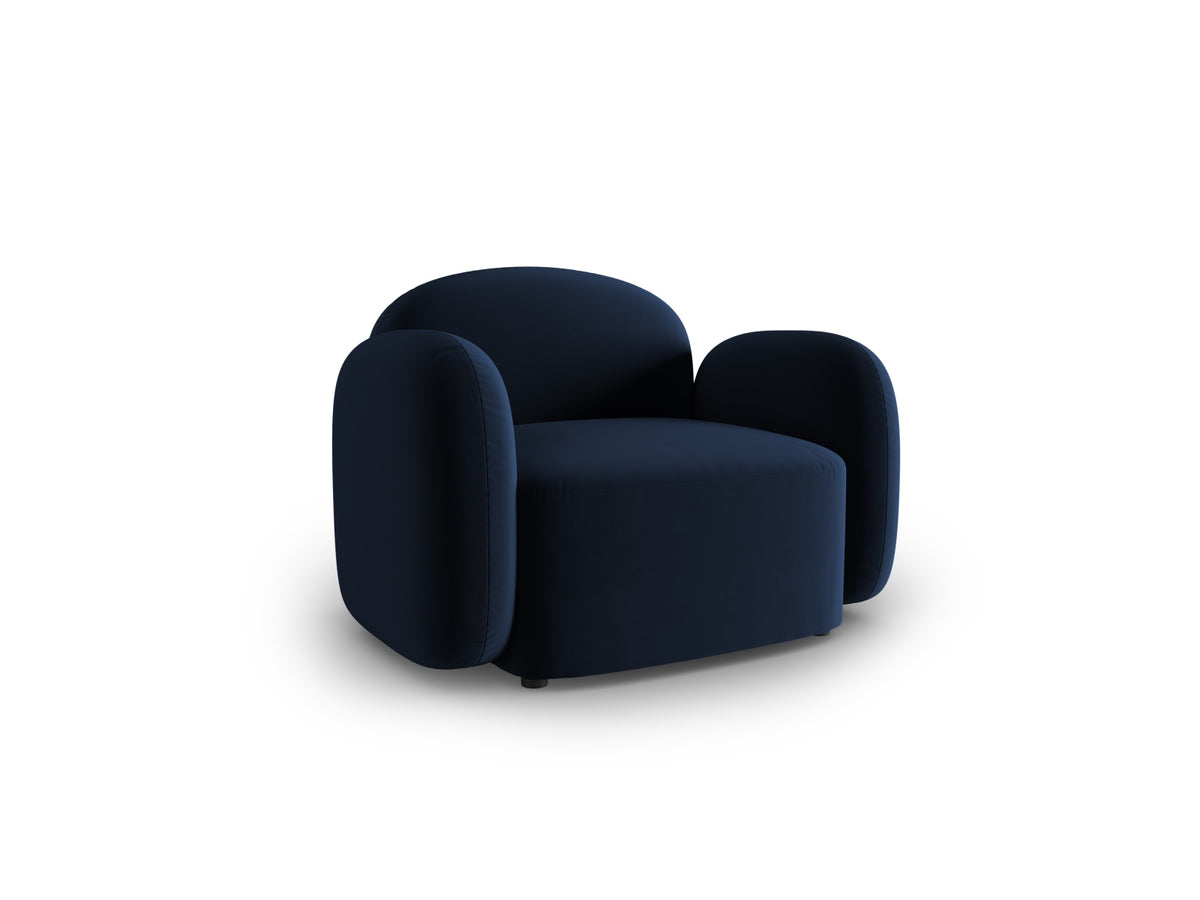 Blair Velour Armchair 1 Sitzer in Royal Blue-Casino präsentiert im Onlineshop von KAQTU Design AG. Sessel ist von Micadoni