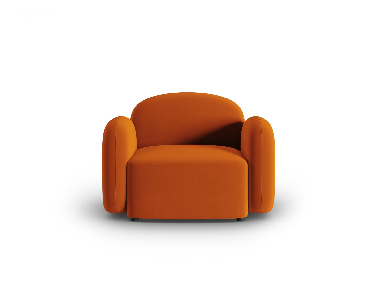 Blair Velour Armchair 1 Sitzer in Terracotta präsentiert im Onlineshop von KAQTU Design AG. Sessel ist von Micadoni