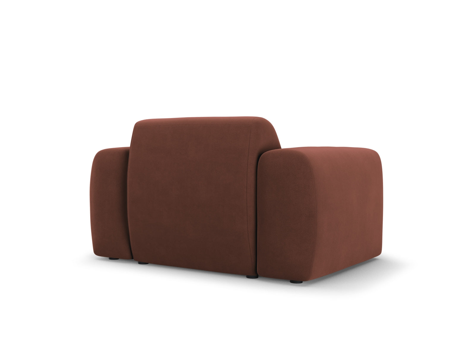 Moderner Molino Velour Armchair 1 Sitzer in Cuoio-Casino, vereint zeitloses Design mit hohem Sitzkomfort für stilvolle Wohnräume.