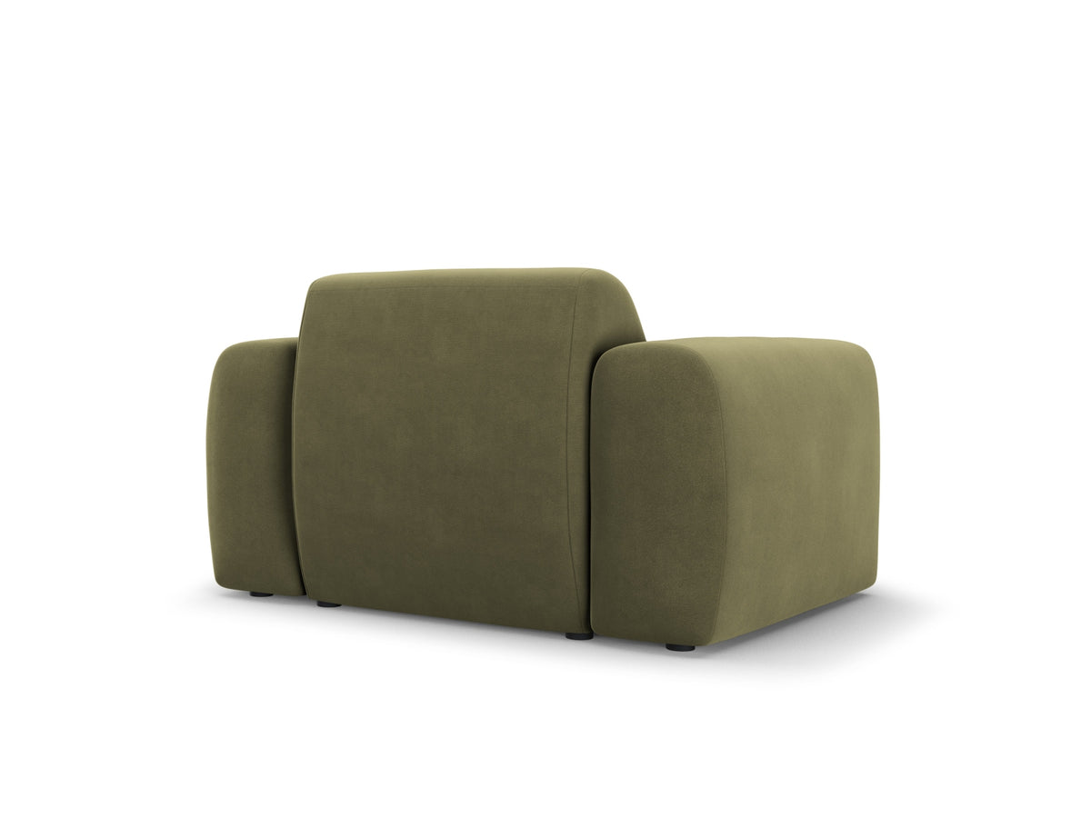 Molino Velour Armchair 1 Sitzer in Light Green-Casino präsentiert im Onlineshop von KAQTU Design AG. Sessel ist von Micadoni