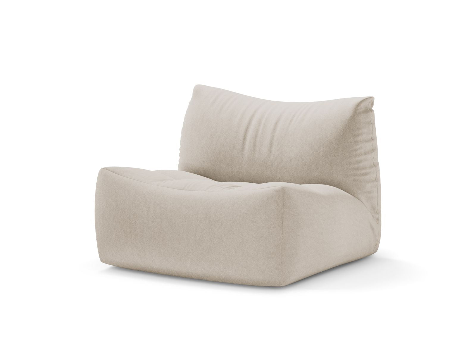 Eleganter 1-Sitzer Sessel Tove in sanftem Beige, ideal für stilvolle Wohnräume, von Micadoni, präsentiert von KAQTU Design AG.