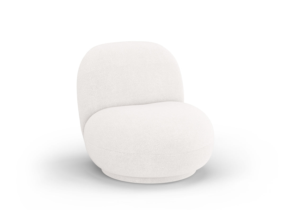 Chuck Swivel Boucle Armchair 1 Sitzer in Ivory-Now or Never präsentiert im Onlineshop von KAQTU Design AG. Drehsessel ist von Micadoni