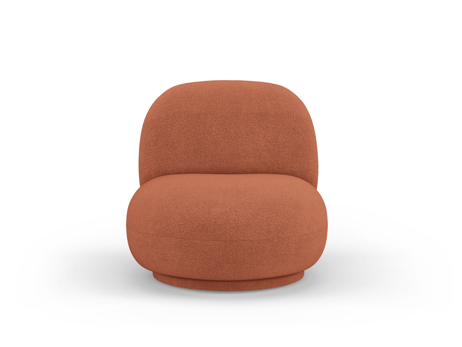 Chuck Swivel Boucle Armchair 1 Sitzer in Brick-Now or Never präsentiert im Onlineshop von KAQTU Design AG. Drehsessel ist von Micadoni