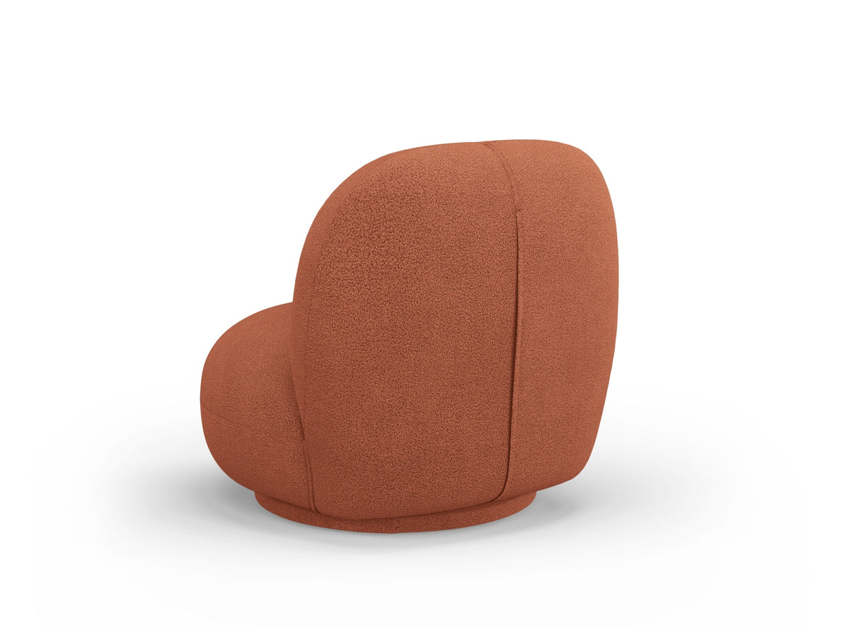 Chuck Swivel Boucle Armchair 1 Sitzer in Brick-Now or Never präsentiert im Onlineshop von KAQTU Design AG. Drehsessel ist von Micadoni