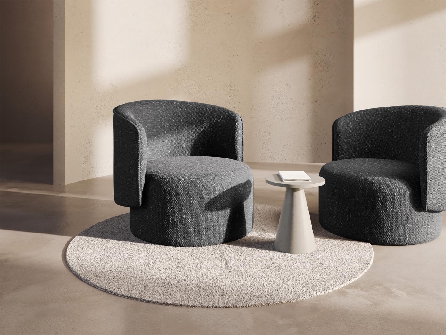 Entdecken Sie den eleganten Golda Sessel 1 Sitzer von Micadoni – ein luxuriöser Velours-Sessel, perfekt für stilvolle Wohnräume und entspannte Stunden.