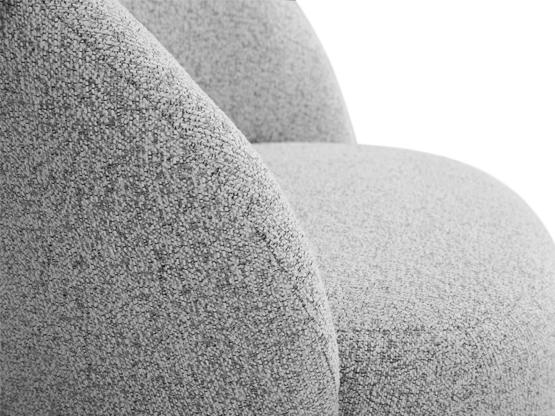Stylischer 1-Sitzer Sessel Corey in modernem Grau, perfekt für gemütliche Abende und stilvolle Einrichtung. Hochwertige Materialien von Micadoni.