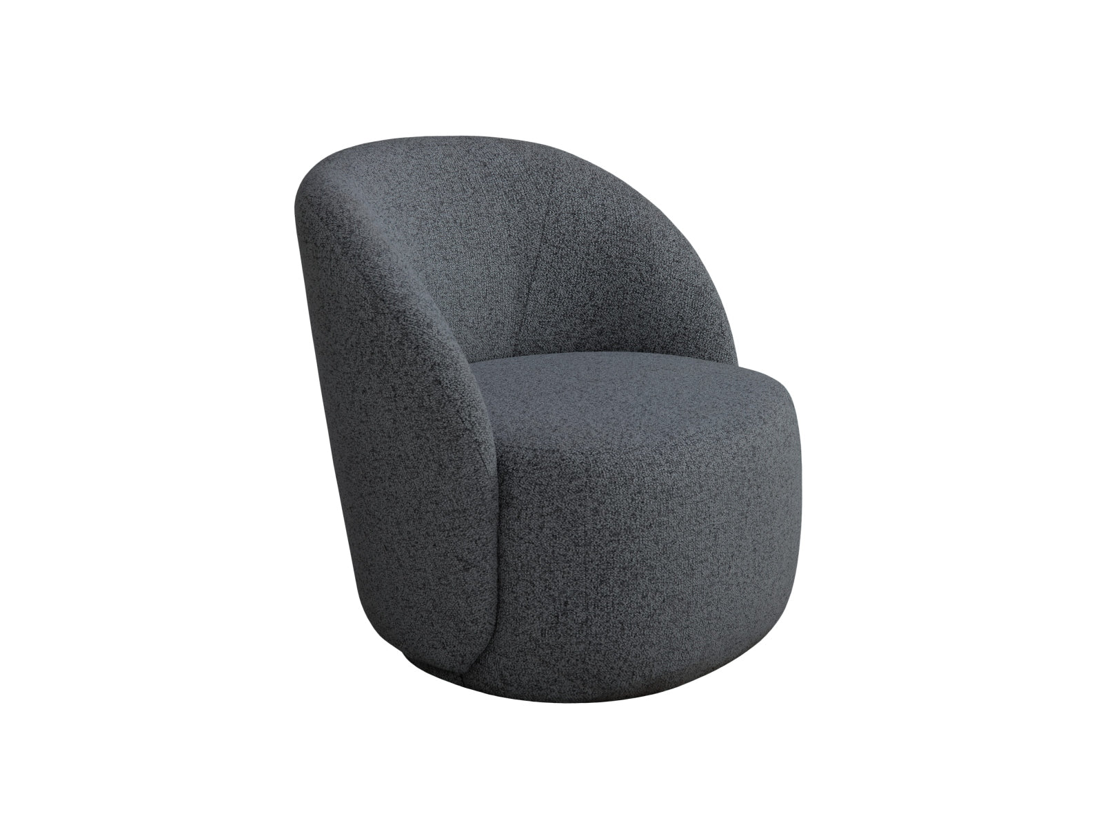 Eleganter 1-Sitzer Sessel Corey in stilvollem Dunkelgrau, ideal für moderne Wohnräume, von Micadoni.