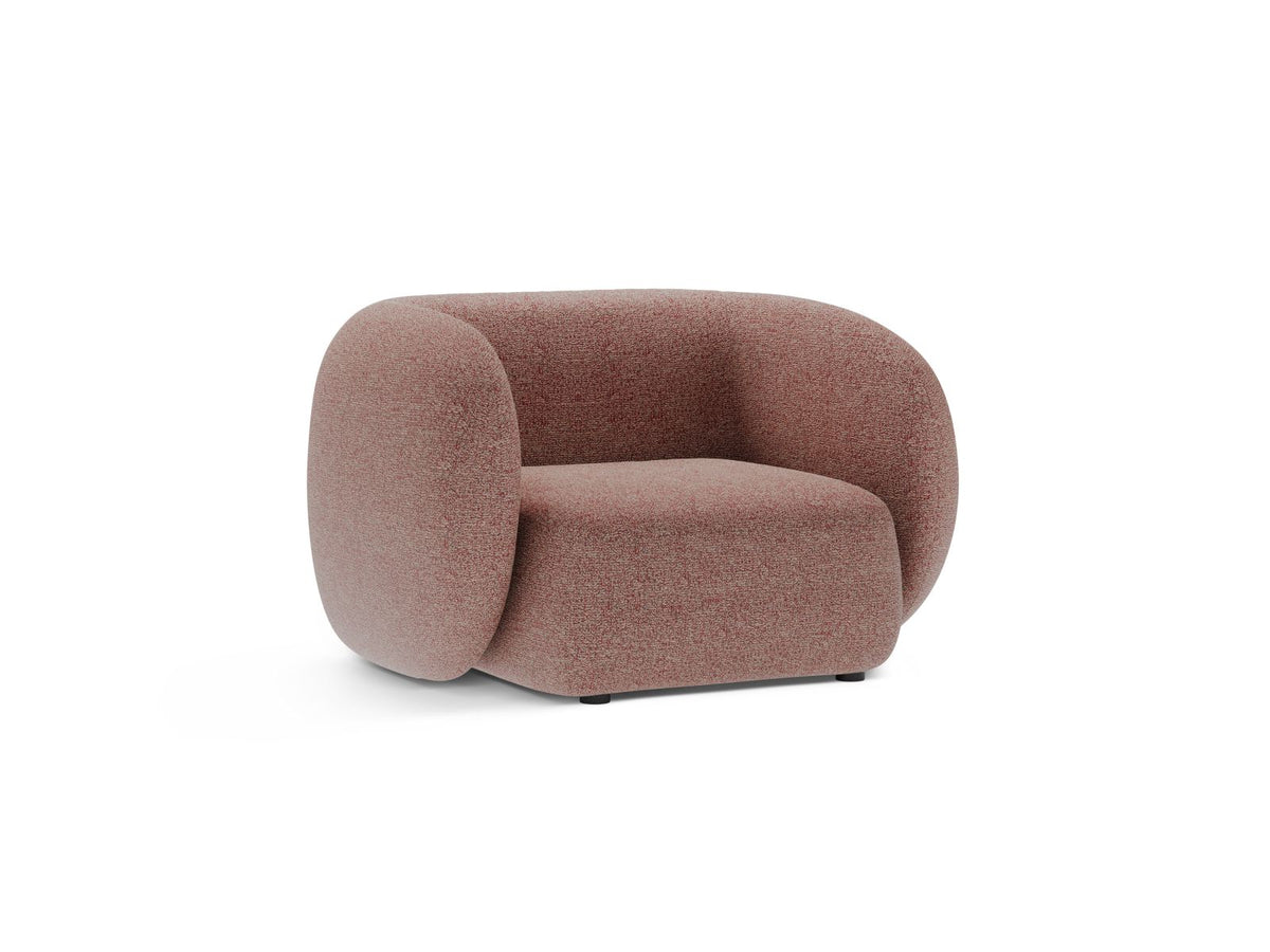 1-Sitzer Sessel Kate in Pink Melange-Puente präsentiert im Onlineshop von KAQTU Design AG. Sessel ist von Micadoni