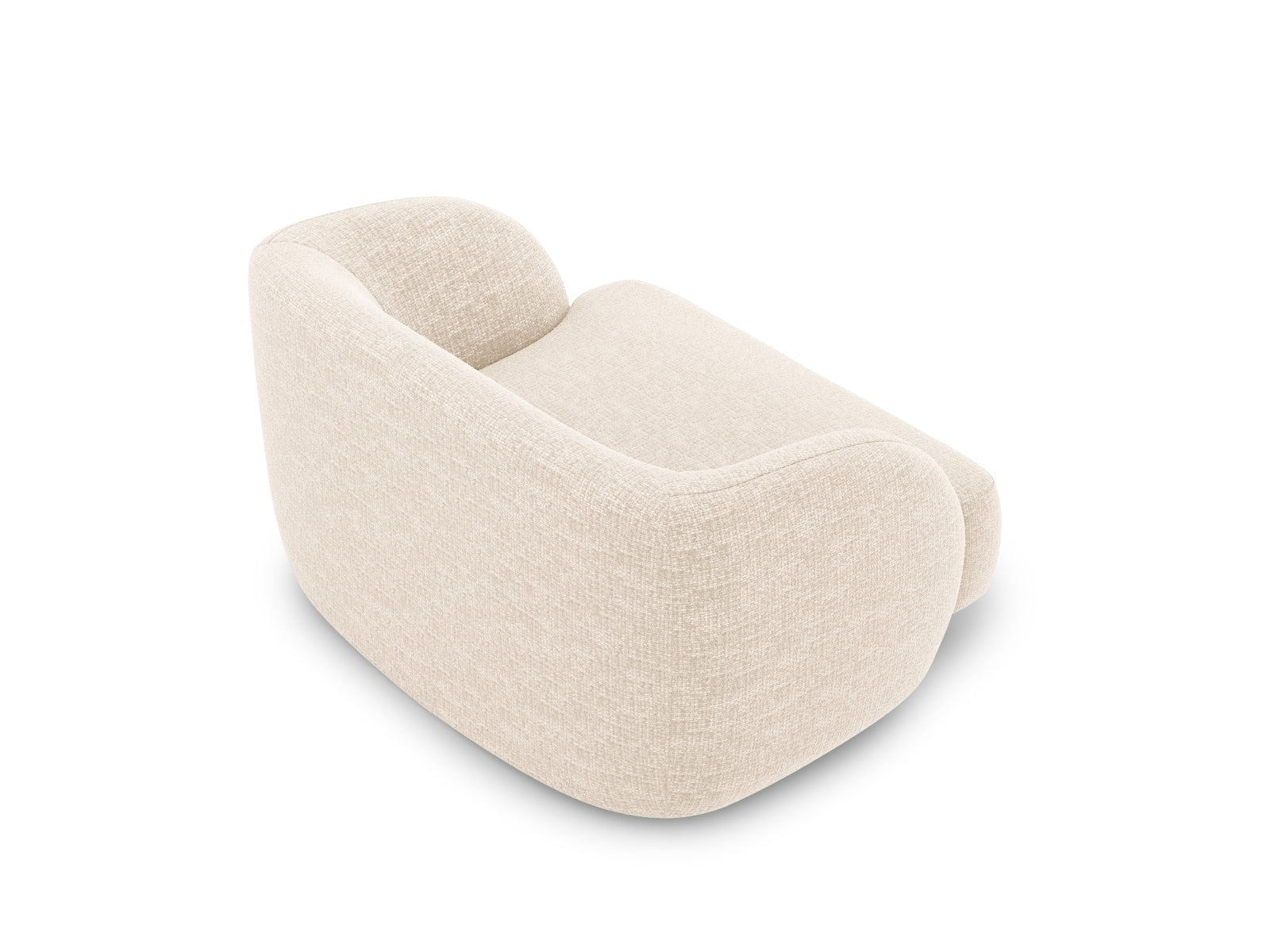 Moderner Miley Sessel in Ivory-Eden von Micadoni, perfekt für gemütliche Ecken. Hochwertige Verarbeitung und ansprechende Form.