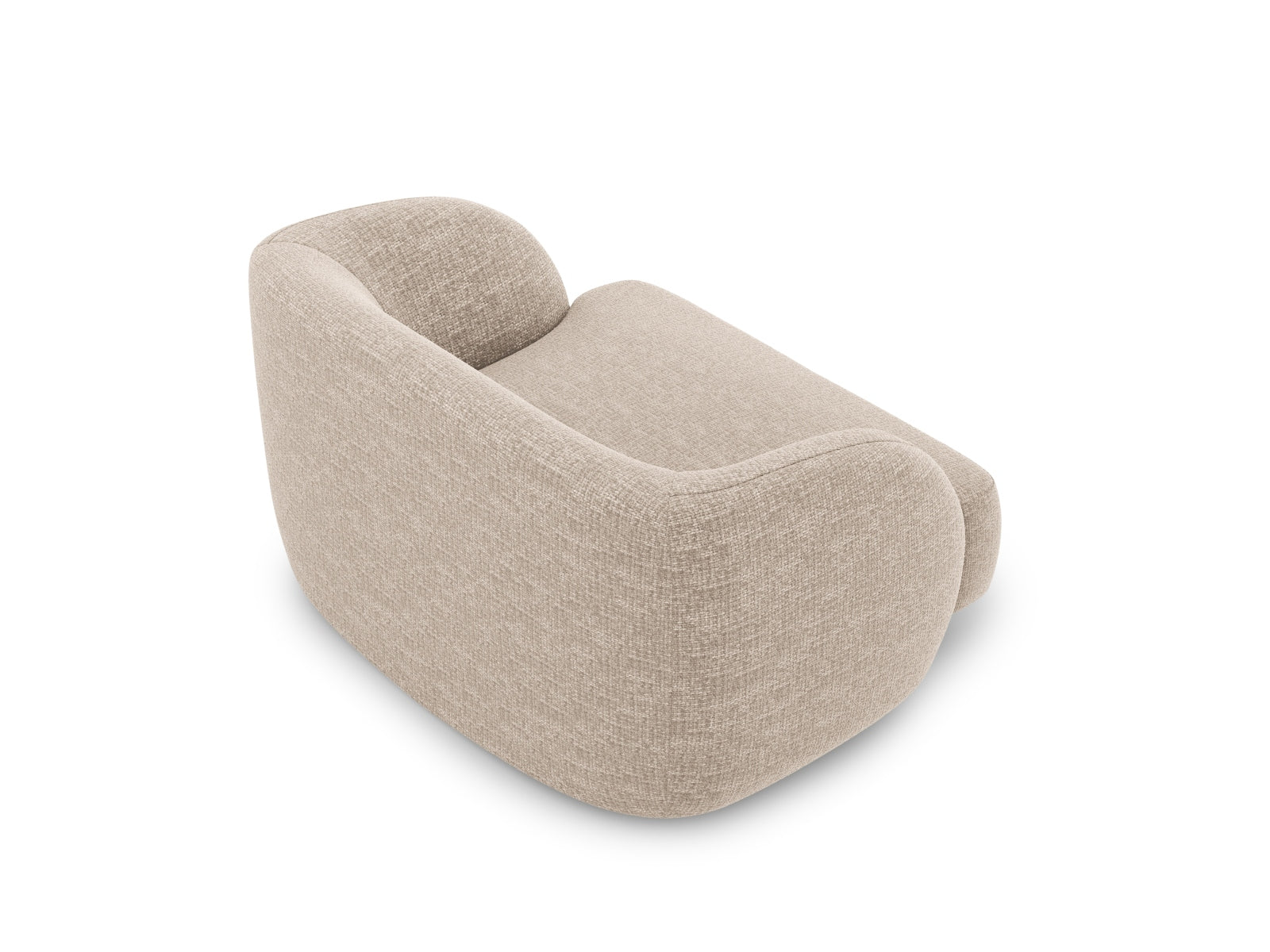 Eleganter Miley Sessel von Micadoni in Beige, perfekt für stilvolle Wohnräume. Bequeme Sitzfläche und modernes Design vereinen Komfort und Ästhetik.