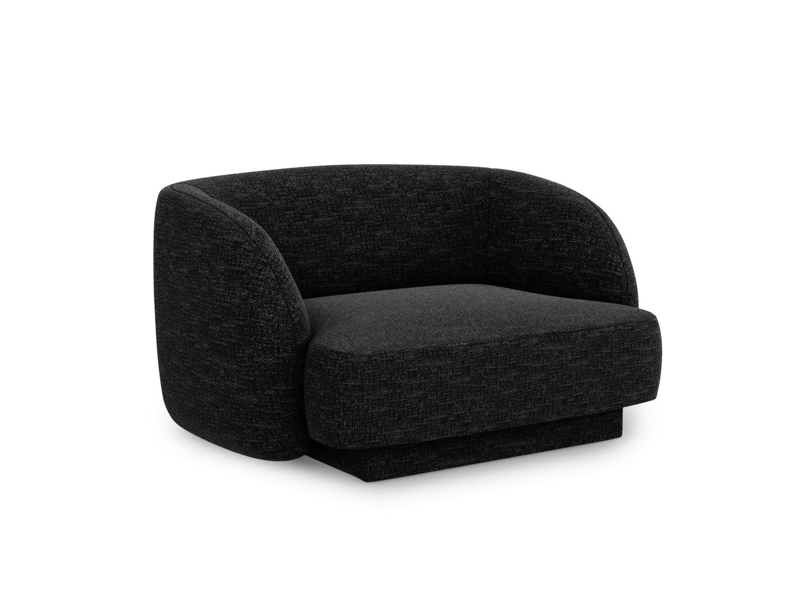 Eleganter Miley Sessel in Anthrazit von Micadoni, ideal für stilvolle Wohnräume. Bequeme Polsterung und modernes Design.